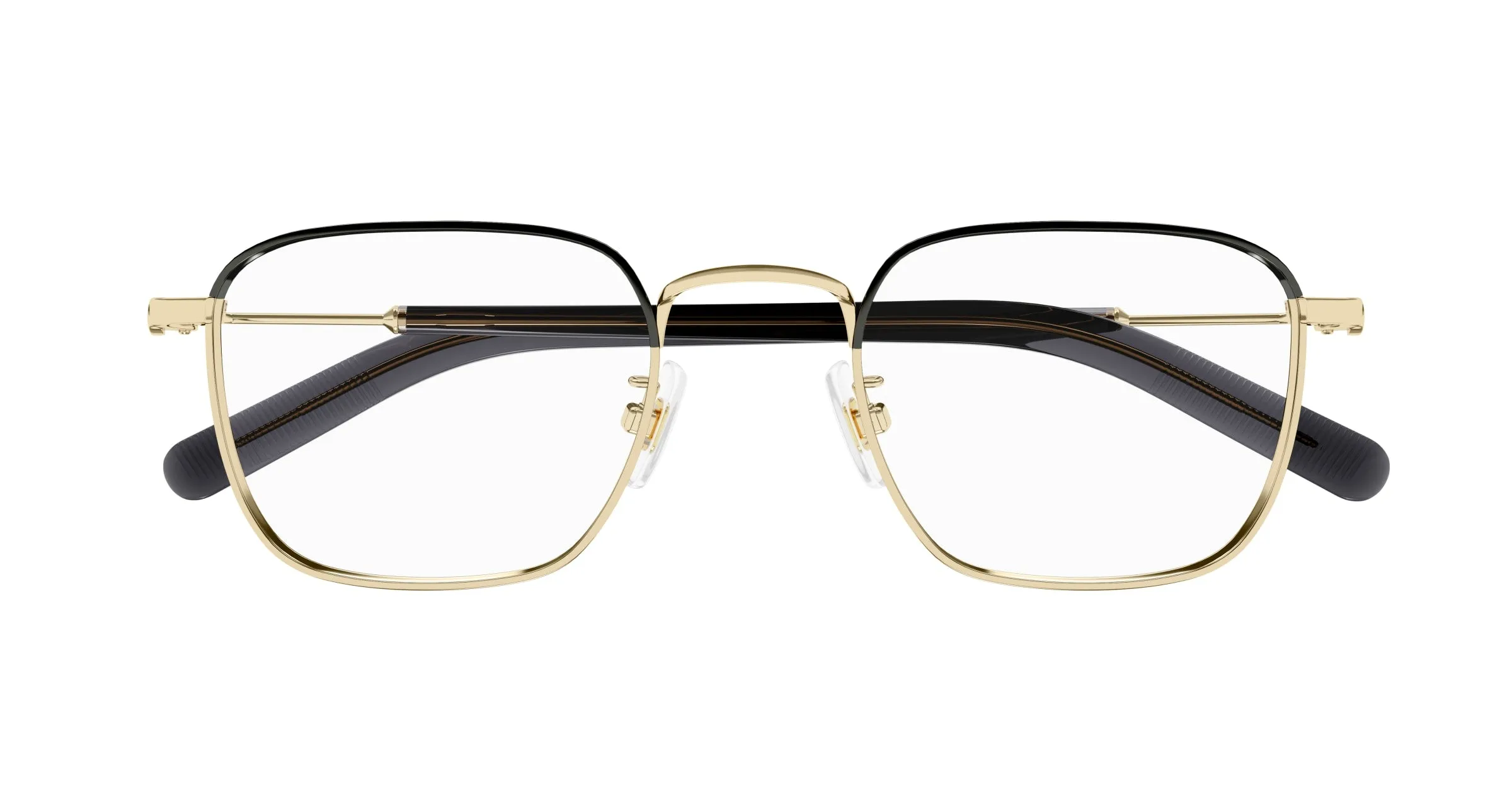 Montblanc MB0389O 008 Montature da vista Metallo Oro Trasparente Squadrata - immagine 2