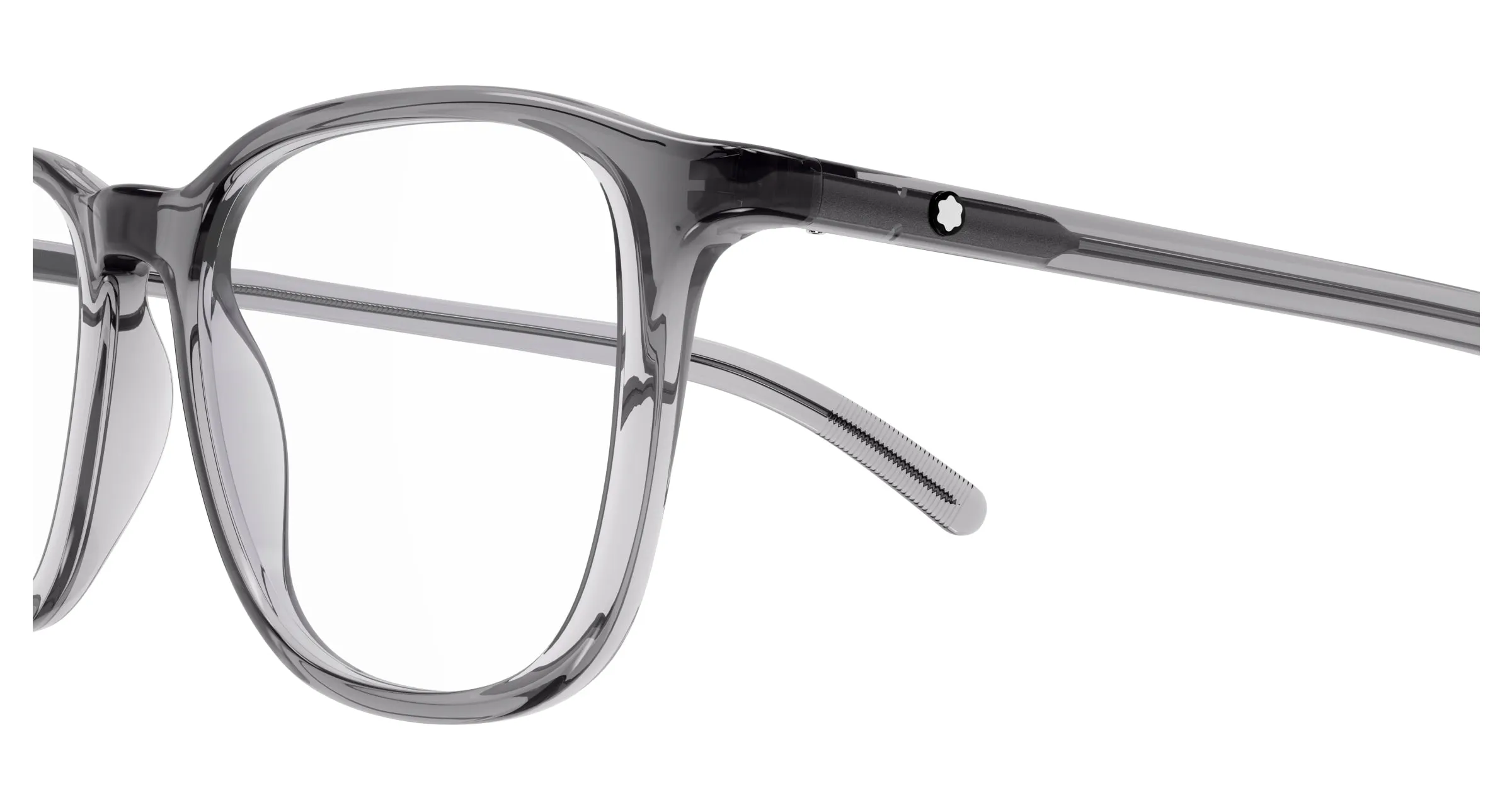 Montblanc MB0386O 004 Montature da vista Grigio Trasparente Squadrata - immagine 3