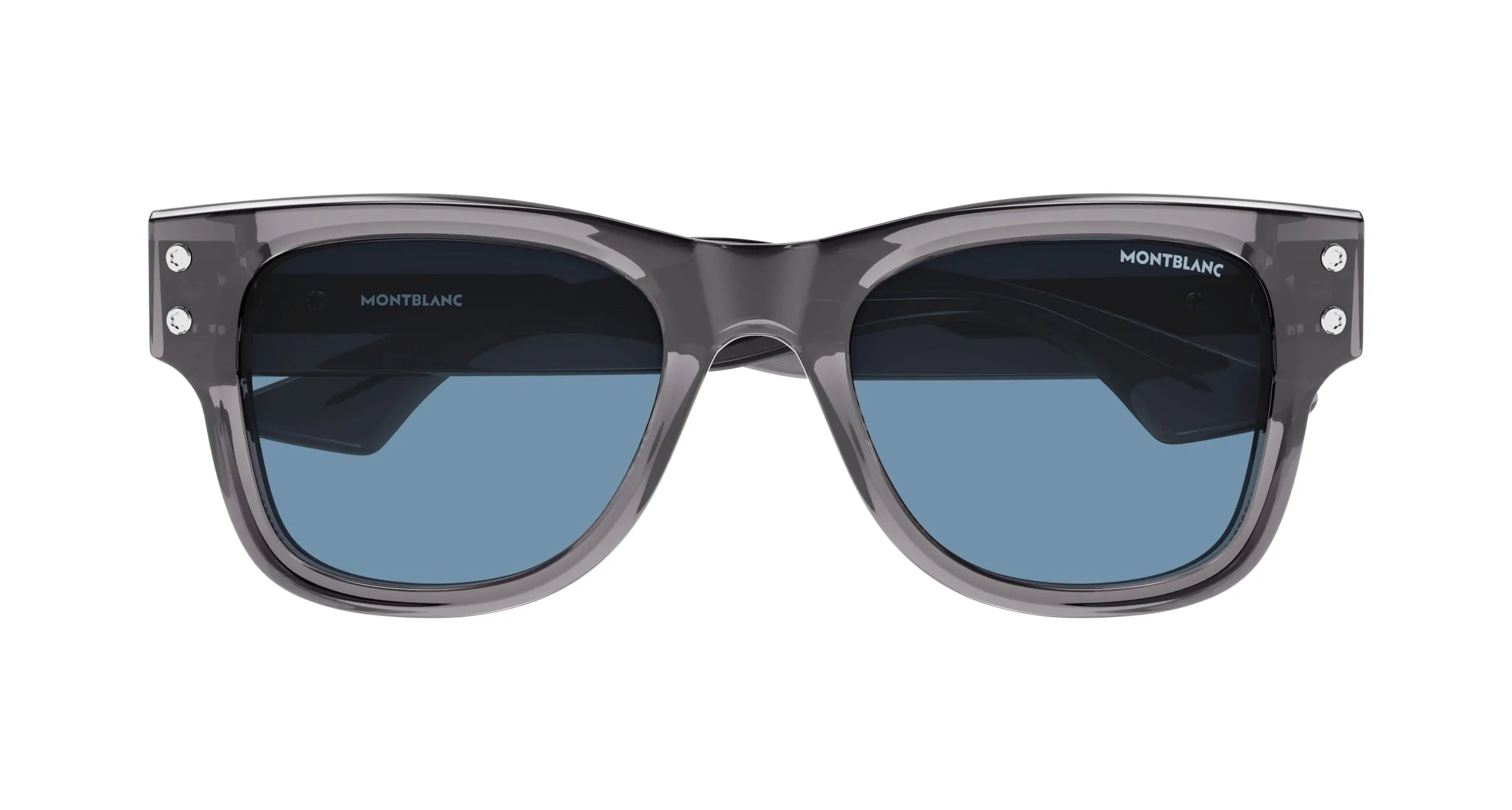 Montblanc MB0381S 004 Occhiali da sole Acetato Grigio Squadrata - immagine 2