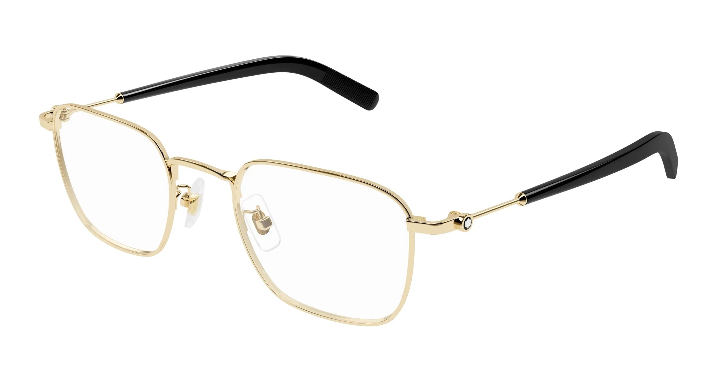 Montblanc MB0389O 001 Montature da vista Metallo Oro Trasparente Squadrata - immagine 1