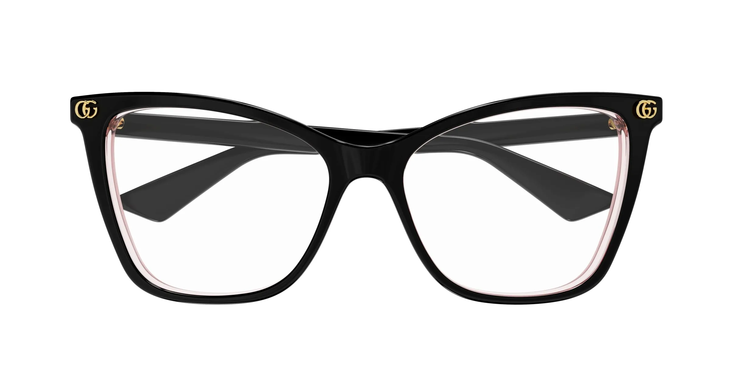 Gucci GG1817O 003 Montature da vista Acetato Nero Trasparente Cat Eye - immagine 2