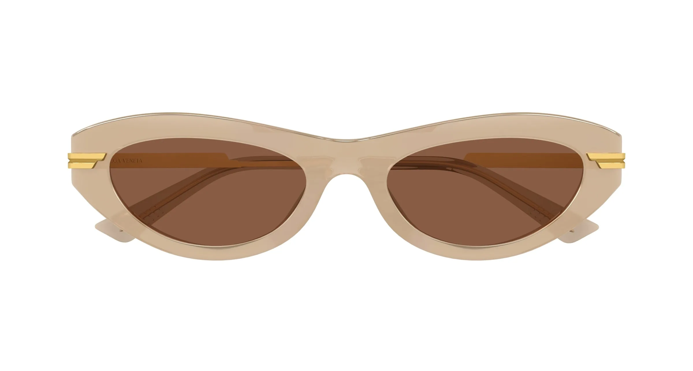 Bottega Veneta BV1368S 005 Occhiali da sole Acetato Marrone Marrone Rotonda - immagine 2