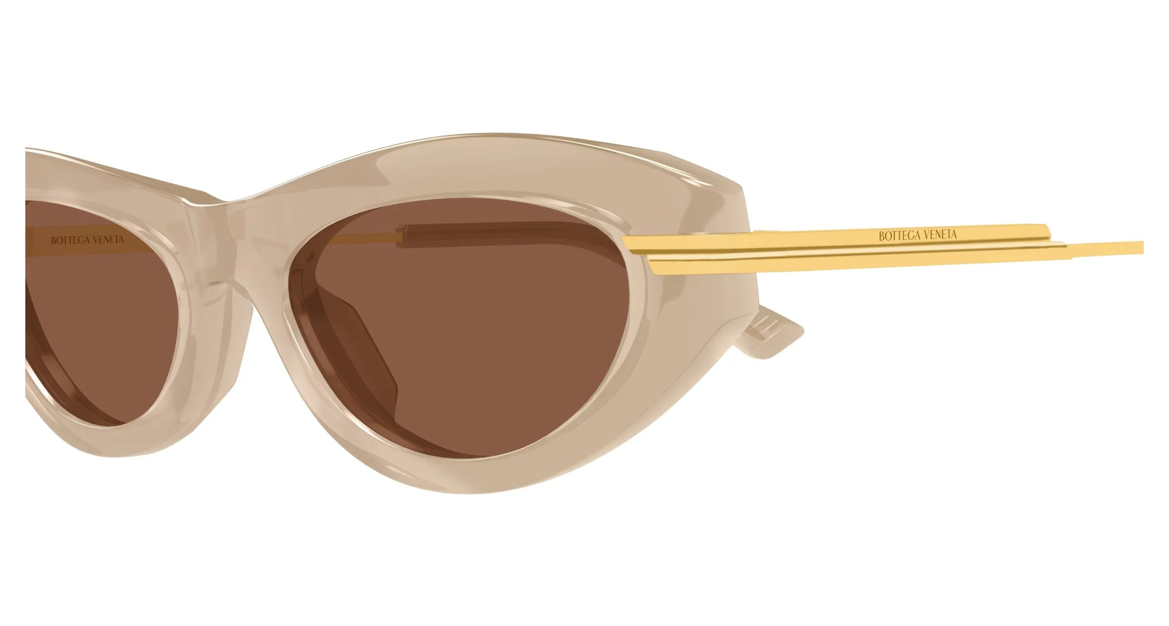 Bottega Veneta BV1368S 005 Occhiali da sole Acetato Marrone Marrone Rotonda - immagine 3