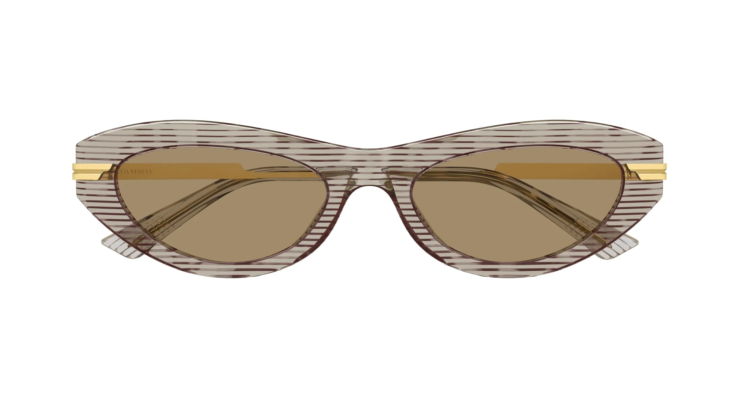 Bottega Veneta BV1368S 003 Occhiali da sole Acetato Havana Marrone Rotonda - immagine 2