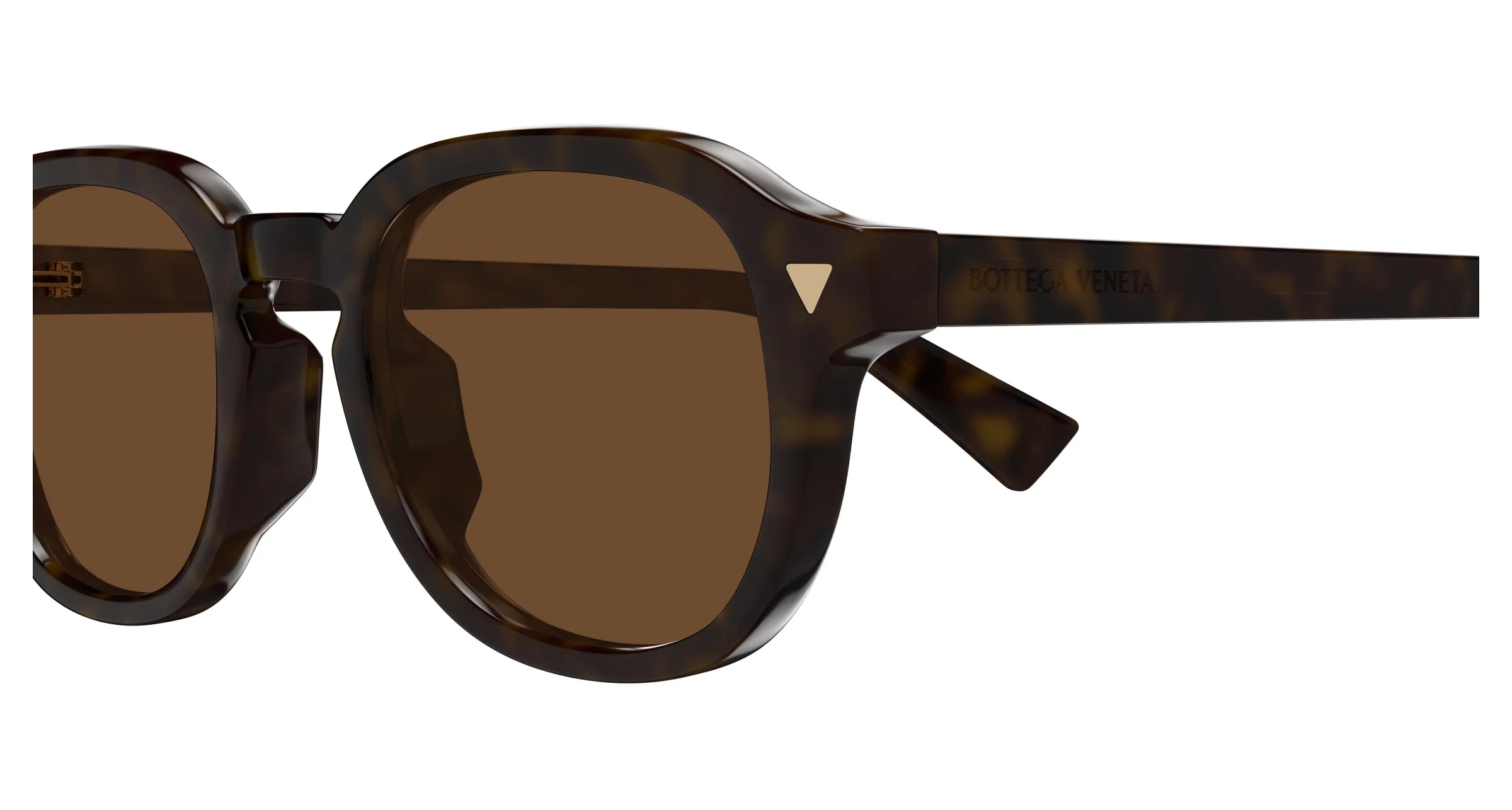Bottega Veneta BV1364S 002 Occhiali da sole Acetato Havana Marrone Rotonda - immagine 3
