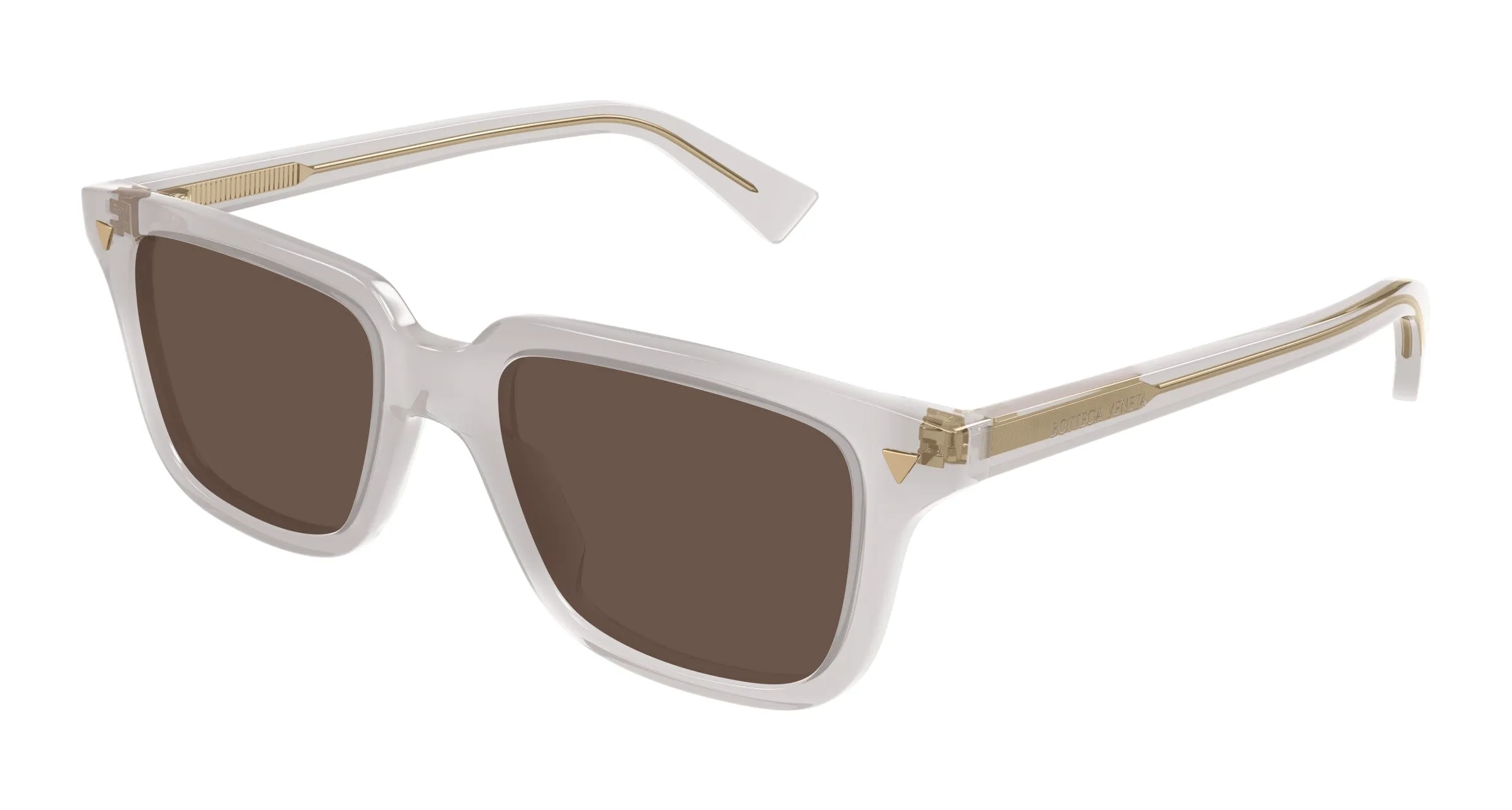 Bottega Veneta BV1363S 004 Occhiali da sole Acetato Grigio Marrone Squadrata - immagine 1