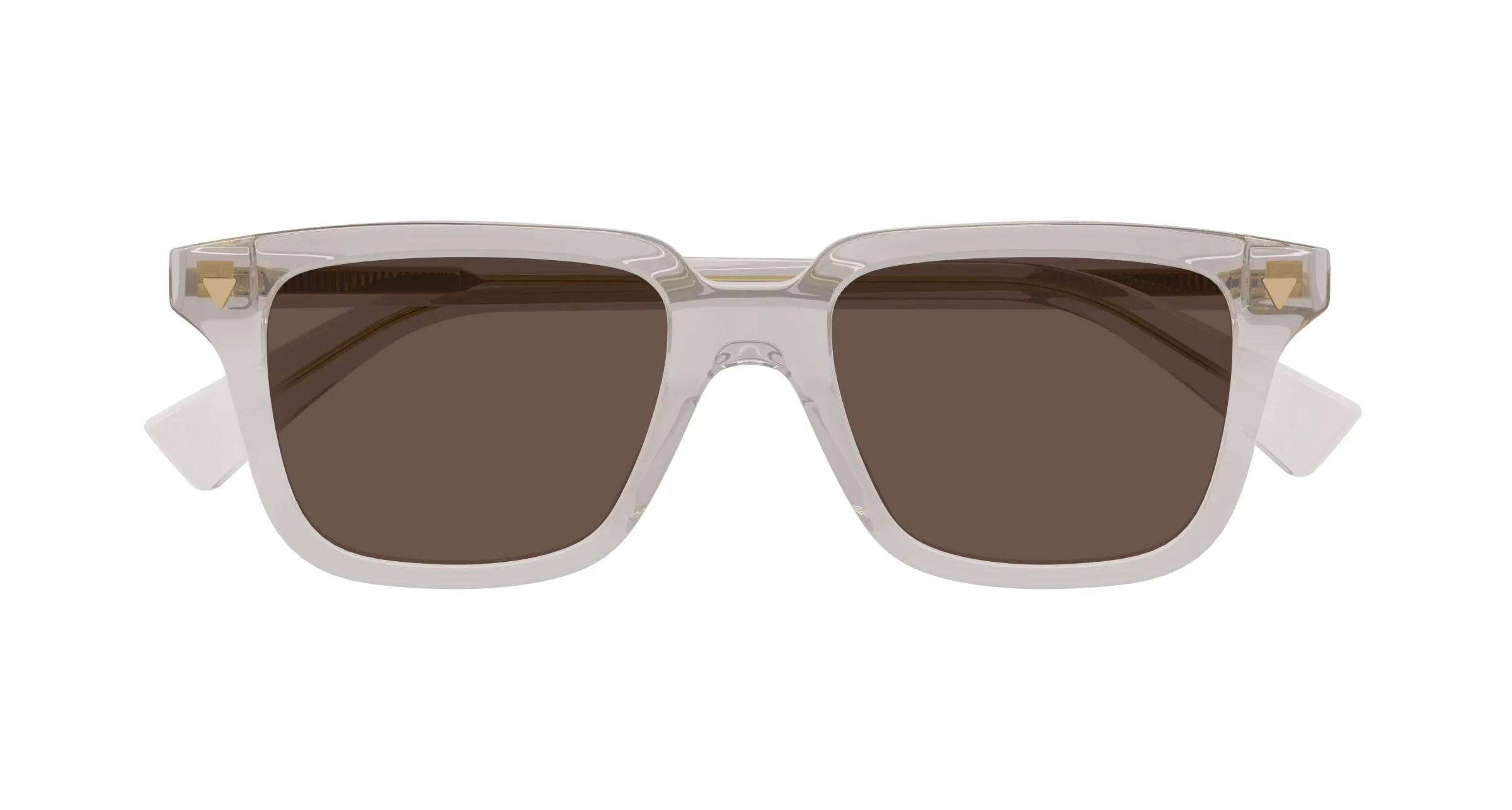 Bottega Veneta BV1363S 004 Occhiali da sole Acetato Grigio Marrone Squadrata - immagine 2