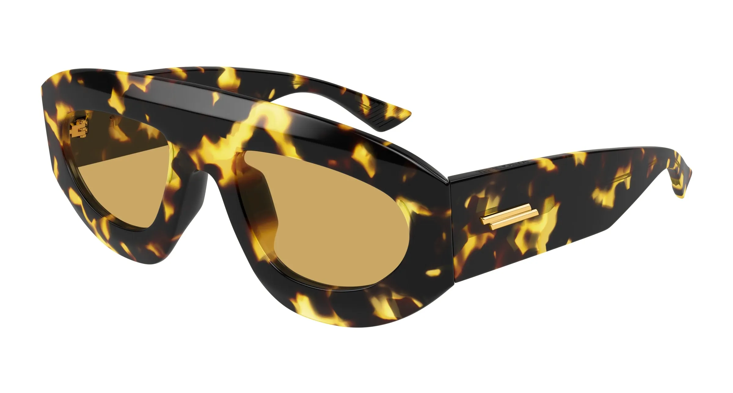 Bottega Veneta BV1358S 003 Occhiali da sole Acetato Havana Marrone Geometrica - immagine 1
