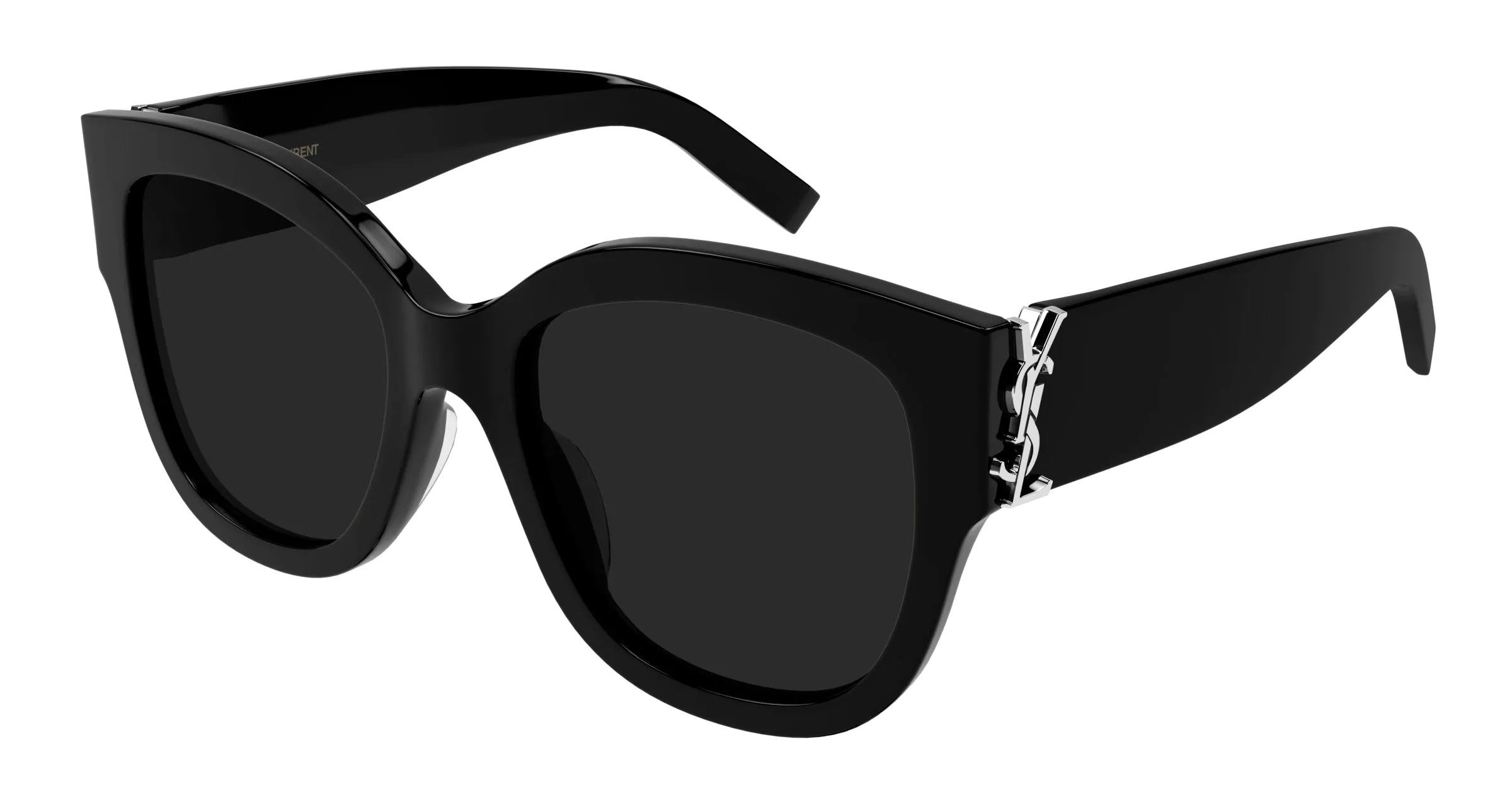 SAINT LAURENT SL M95/F 005 Occhiali da sole Acetato Nero Grigio Cat Eye Polarizzata - immagine 1