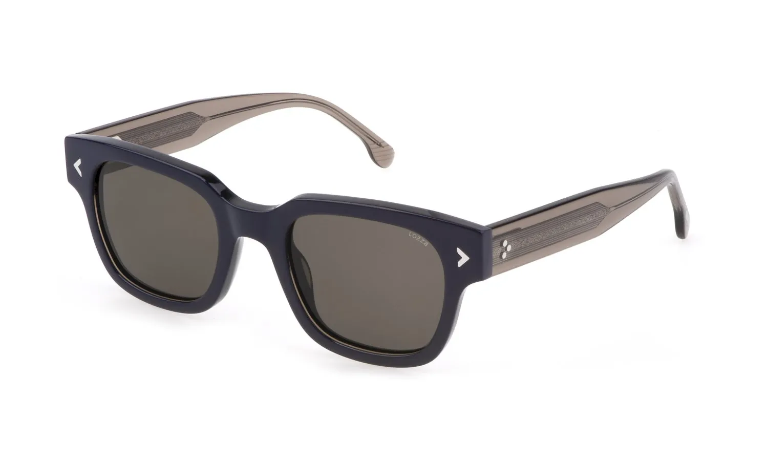 Lozza SL4300 POSITANO4 0D25 Occhiali da sole Acetato Blu Marrone Squadrata Normale - immagine 1