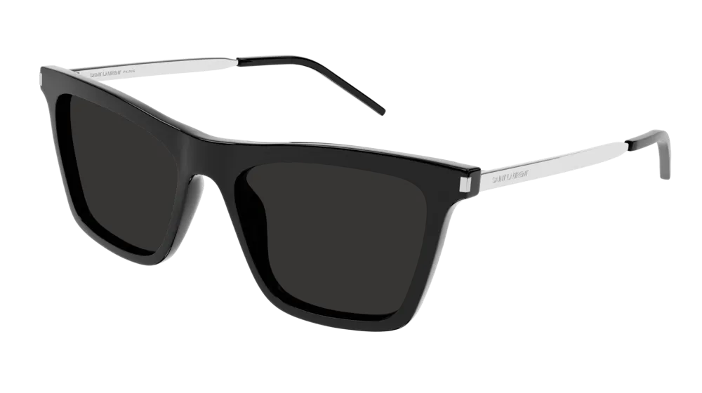 SAINT LAURENT Donna SL 511 001 Occhiali da sole Acetato Nero Nero Squadrata Normale - immagine 1