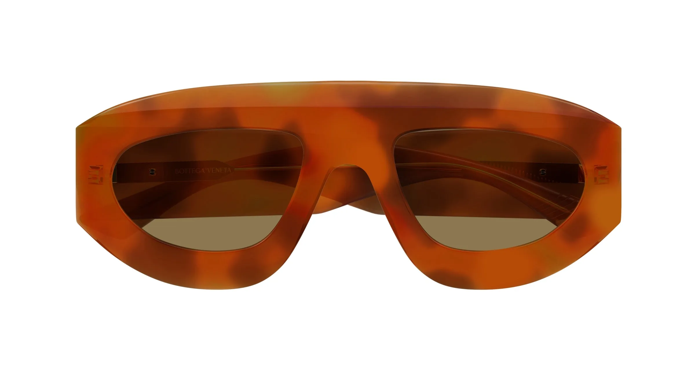 Bottega Veneta BV1358S 002 Occhiali da sole Acetato Havana Marrone Geometrica - immagine 2