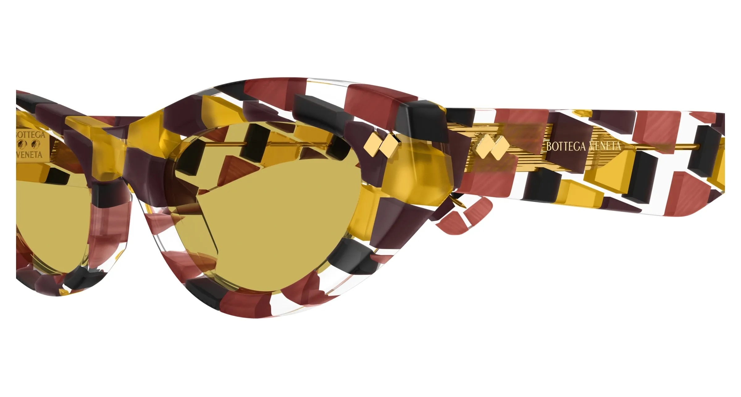 Bottega Veneta BV1350S 003 Occhiali da sole Acetato Cat Eye - immagine 3