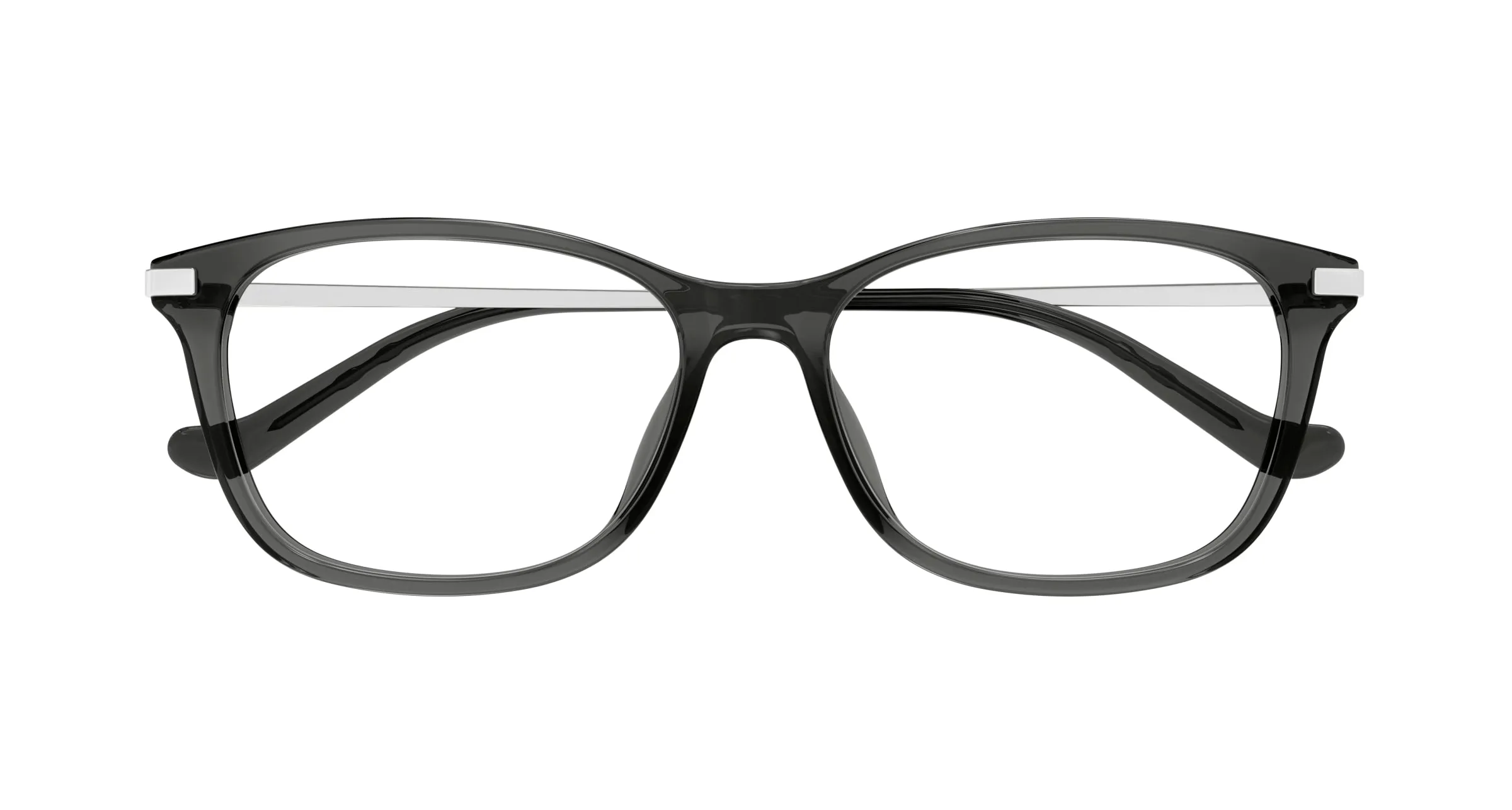 Gucci GG1902OA 003 Montature da vista Acetato Grigio Trasparente Squadrata - immagine 2