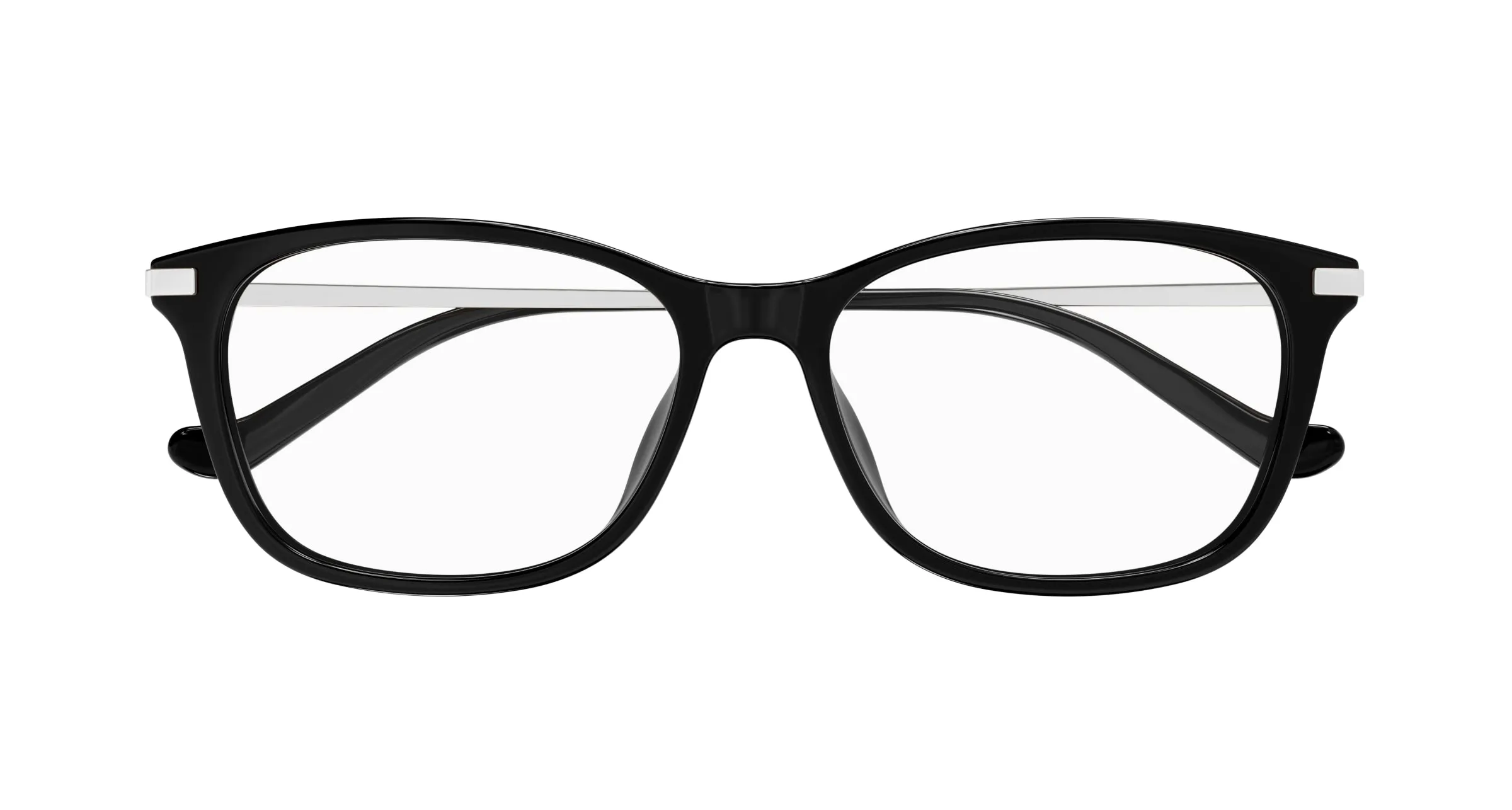 Gucci GG1902OA 002 Montature da vista Acetato Nero Trasparente Squadrata - immagine 2