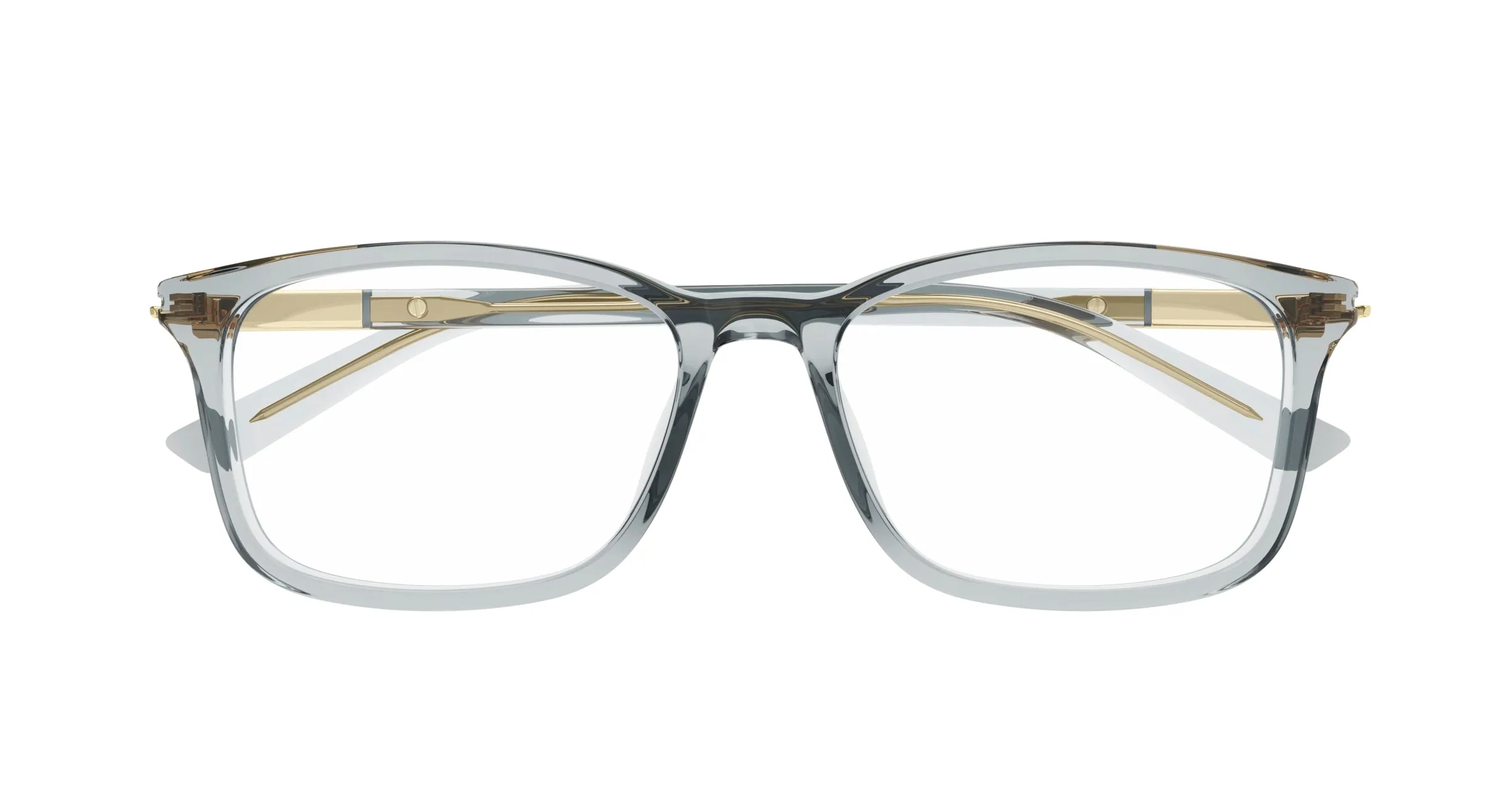 Gucci GG1900OA 003 Montature da vista Acetato Grigio Trasparente Squadrata - immagine 2