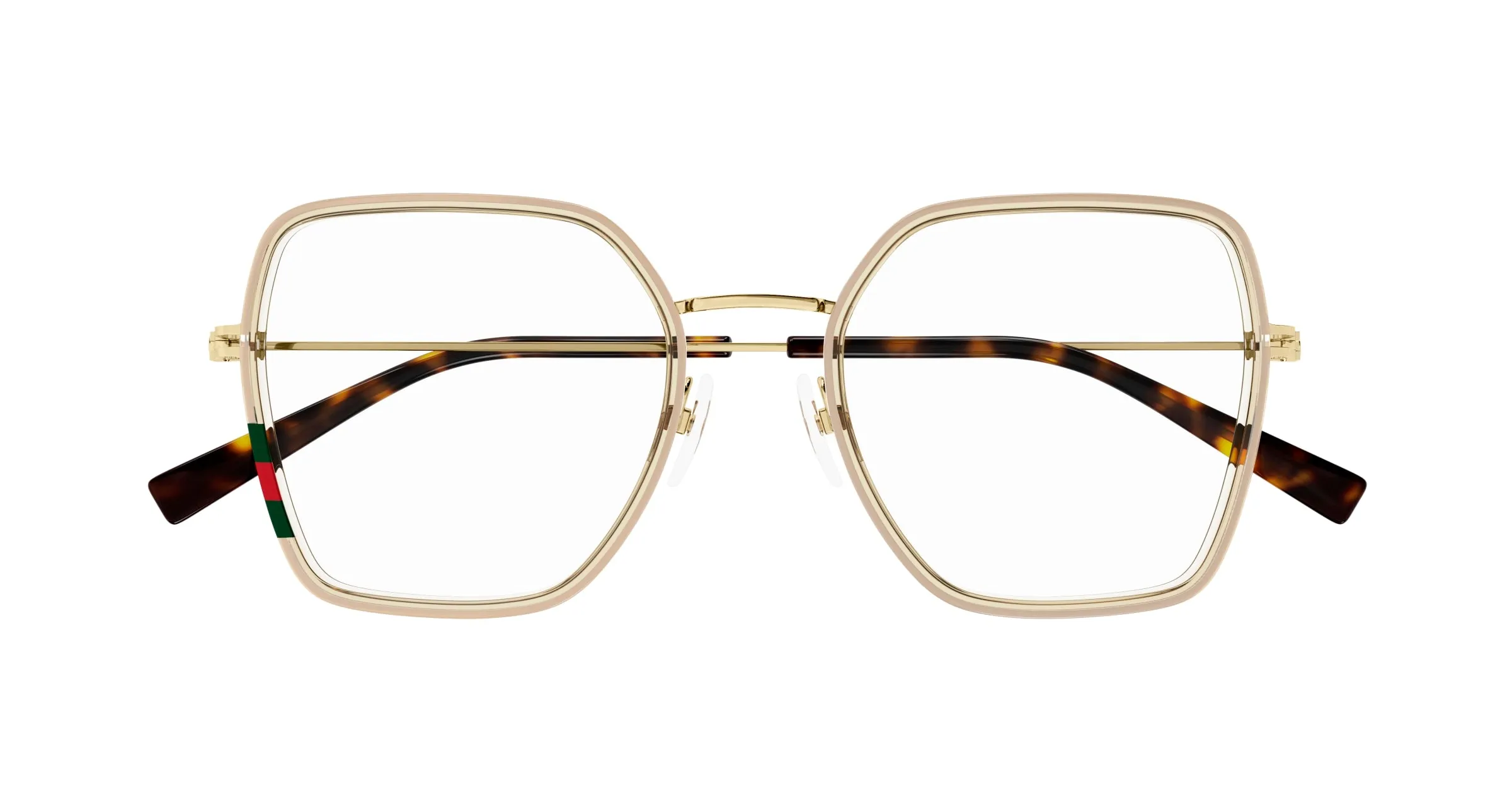 Gucci GG1850O 003 Montature da vista Iniettato Giallo Trasparente Squadrata - immagine 2