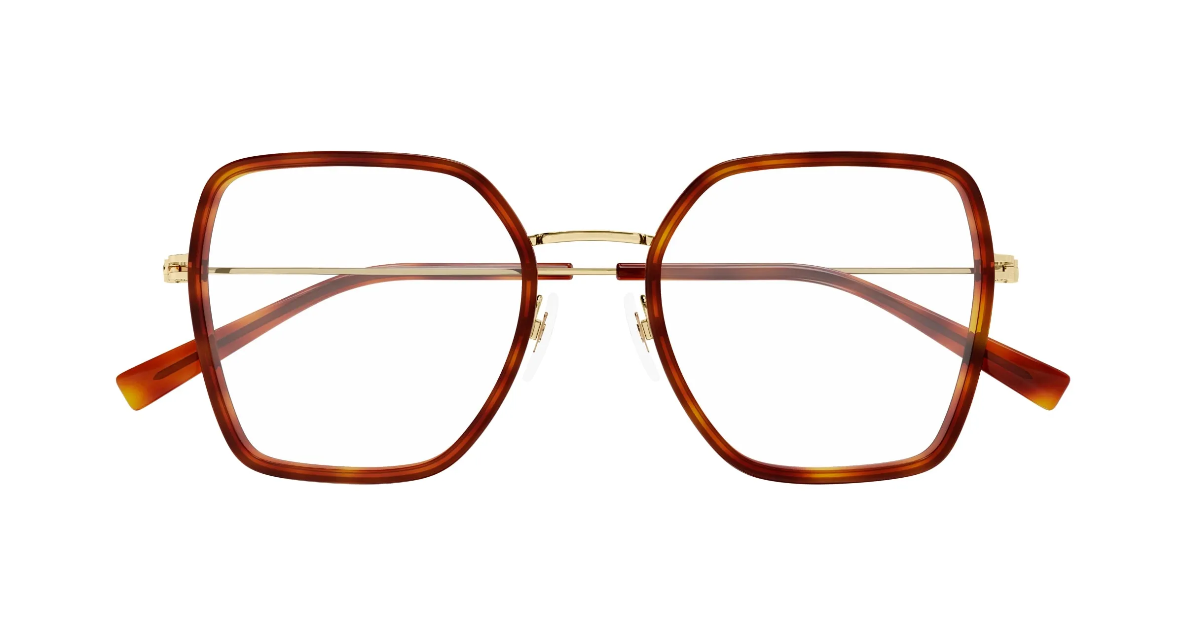 Gucci GG1850O 002 Montature da vista Iniettato Havana Trasparente Squadrata - immagine 2
