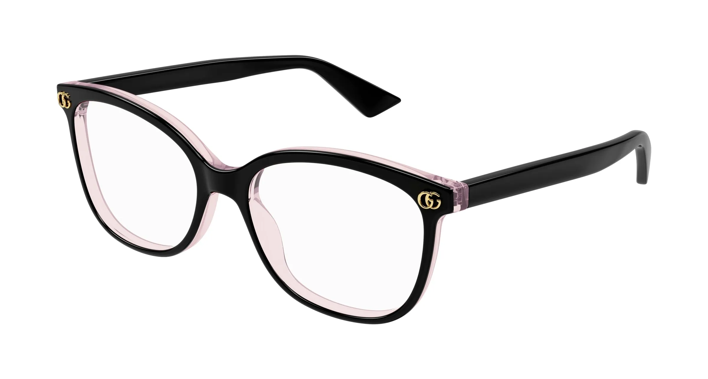 Gucci GG1816O 007 Montature da vista Acetato Nero Trasparente Squadrata - immagine 1