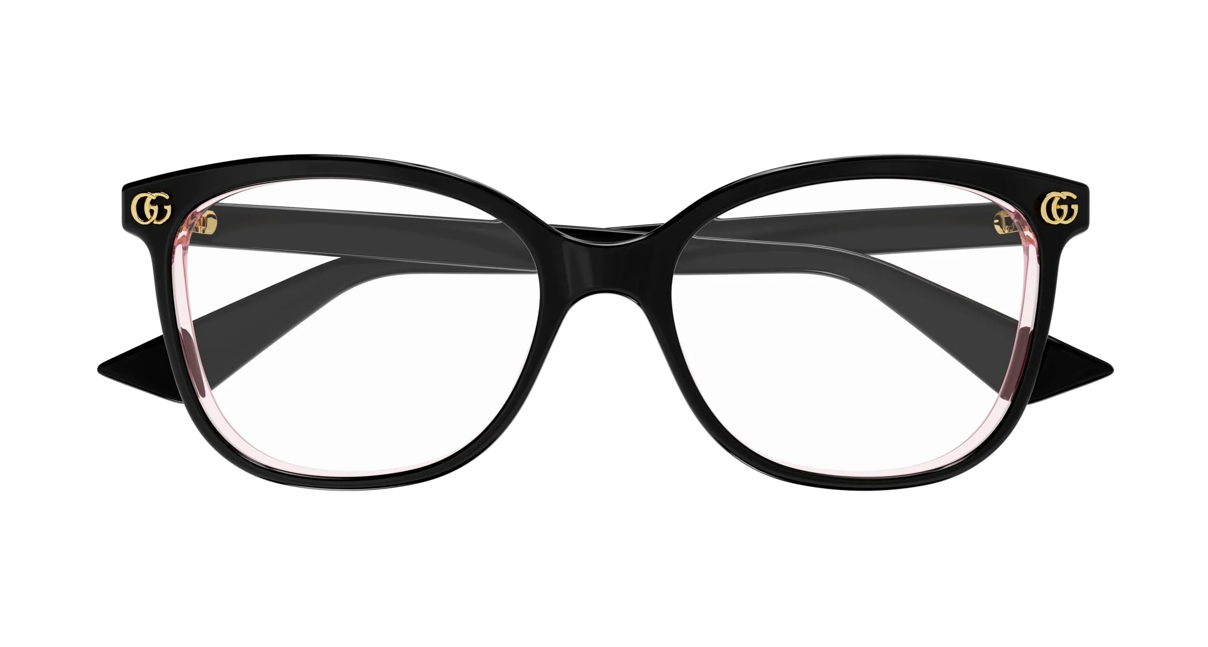 Gucci GG1816O 007 Montature da vista Acetato Nero Trasparente Squadrata - immagine 2