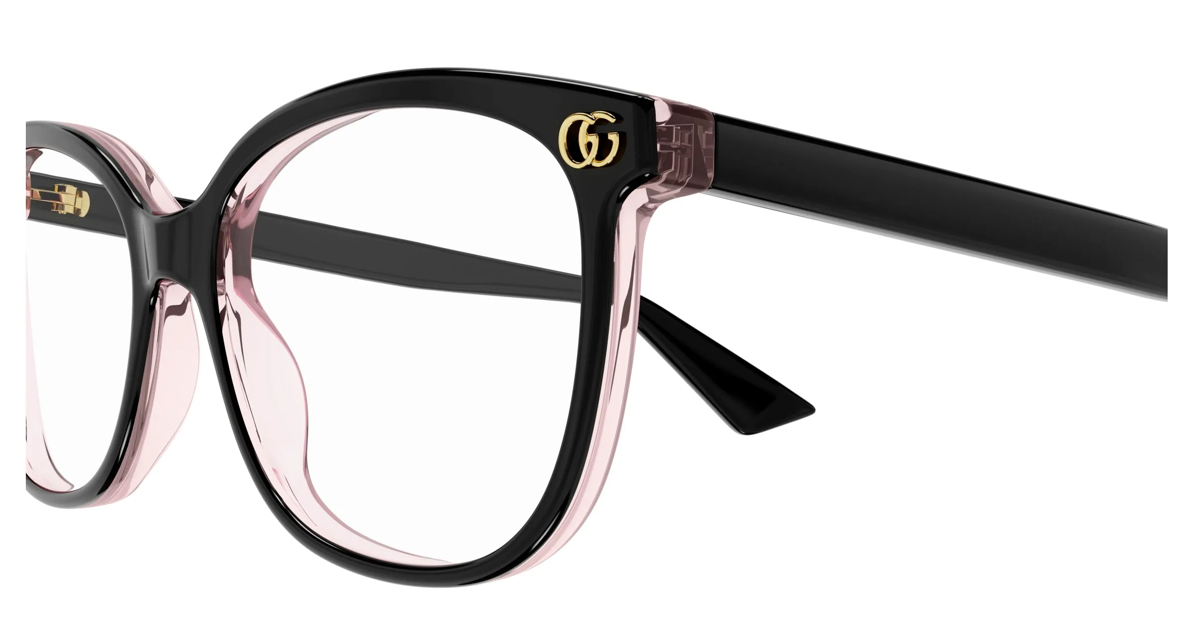 Gucci GG1816O 003 Montature da vista Acetato Nero Trasparente Squadrata - immagine 3