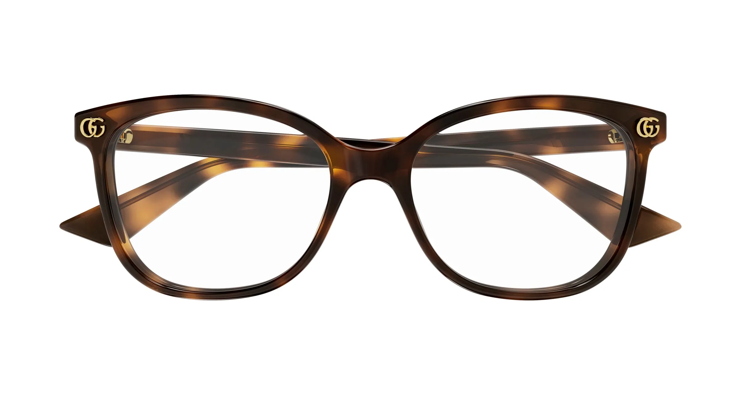 Gucci GG1816O 002 Montature da vista Acetato Havana Trasparente Squadrata - immagine 2