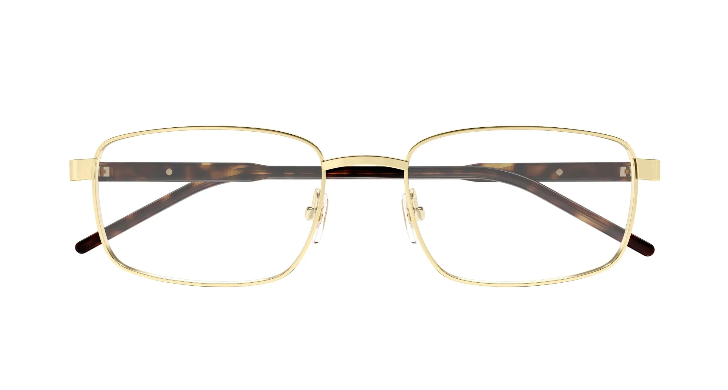 Gucci GG1801O 006 Montature da vista Metallo Oro Trasparente Squadrata - immagine 2