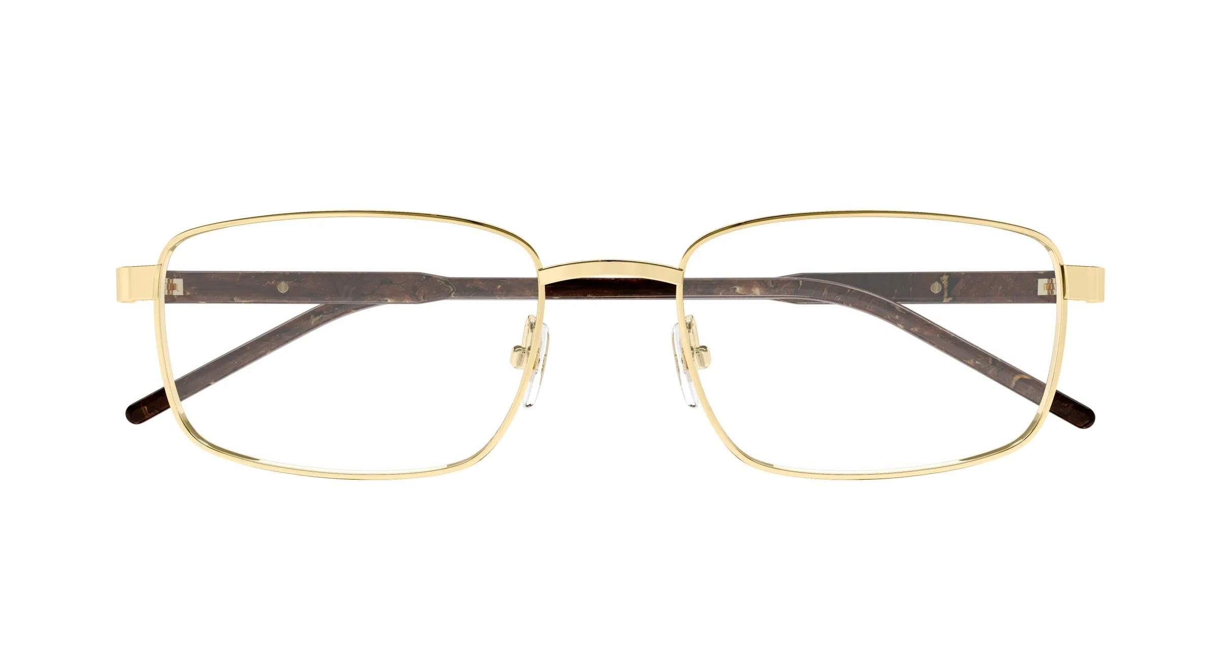 Gucci GG1801O 003 Montature da vista Metallo Oro Trasparente Squadrata - immagine 2