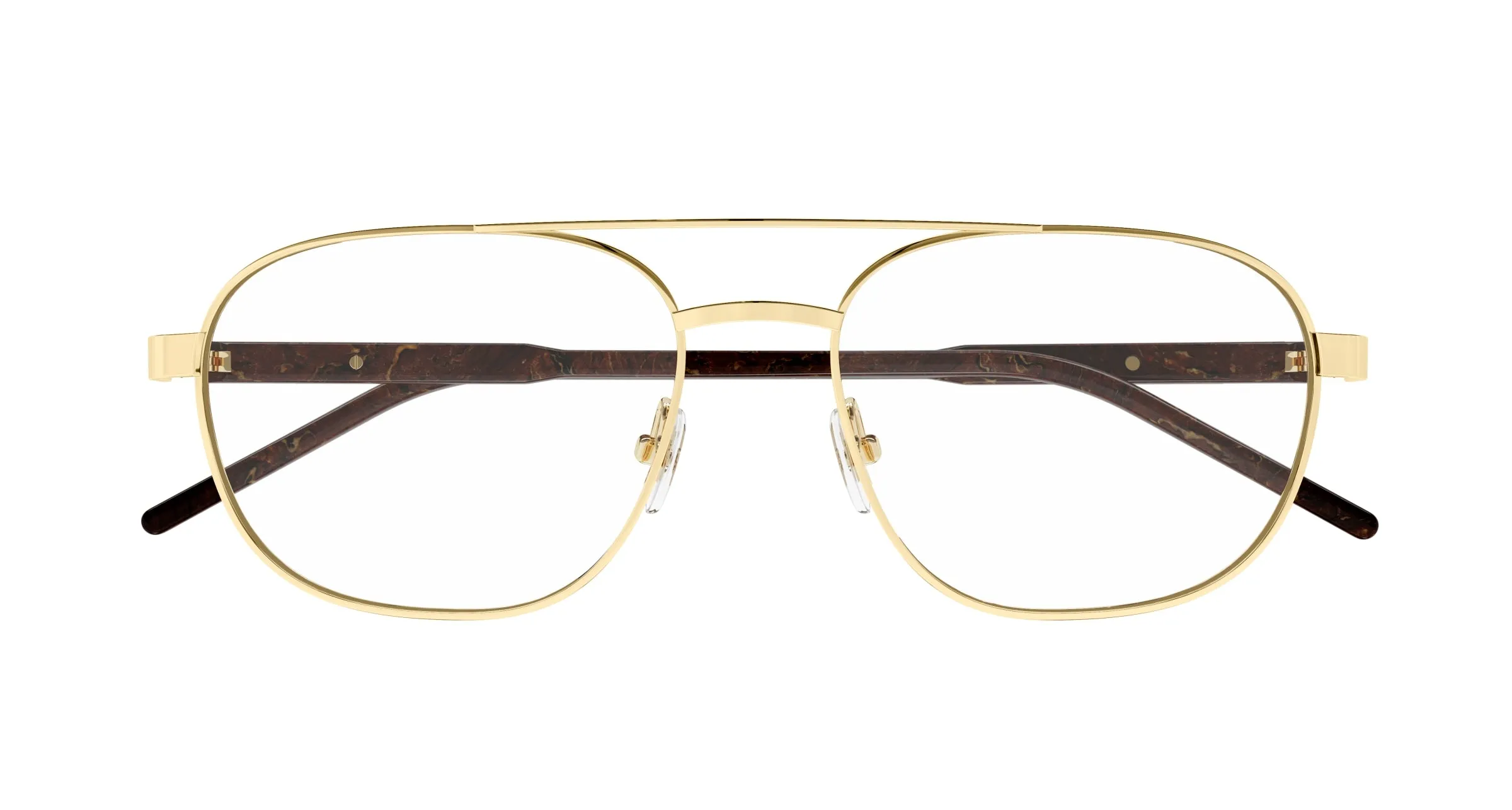 Gucci GG1800O 003 Montature da vista Metallo Oro Trasparente Squadrata - immagine 2
