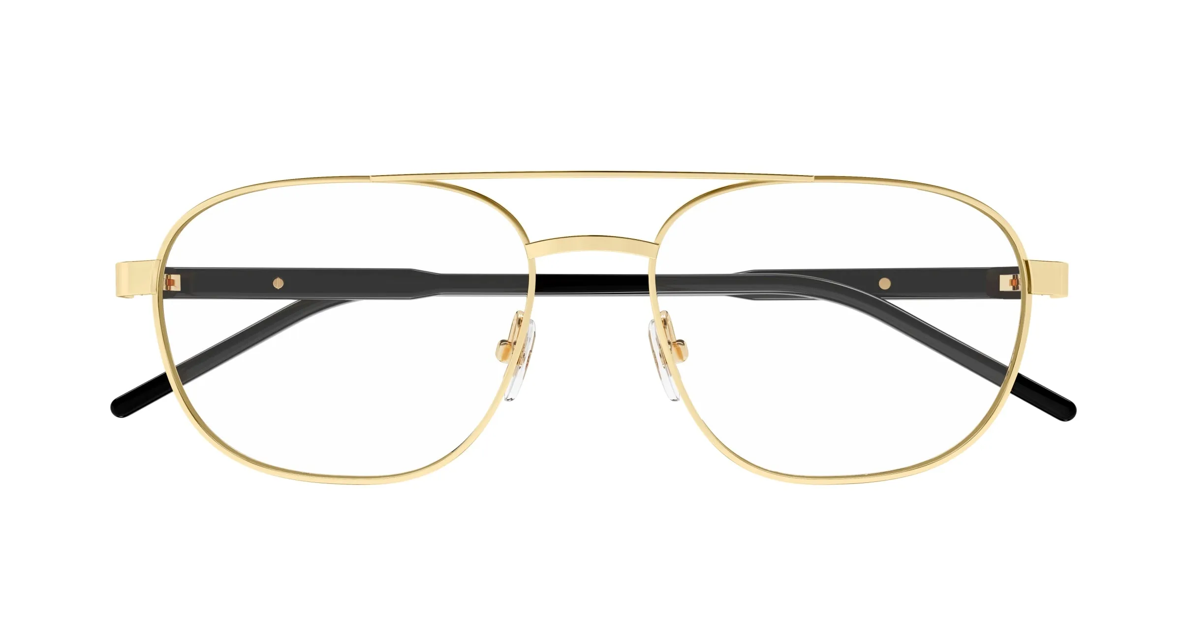 Gucci GG1800O 001 Montature da vista Metallo Oro Trasparente Squadrata - immagine 2