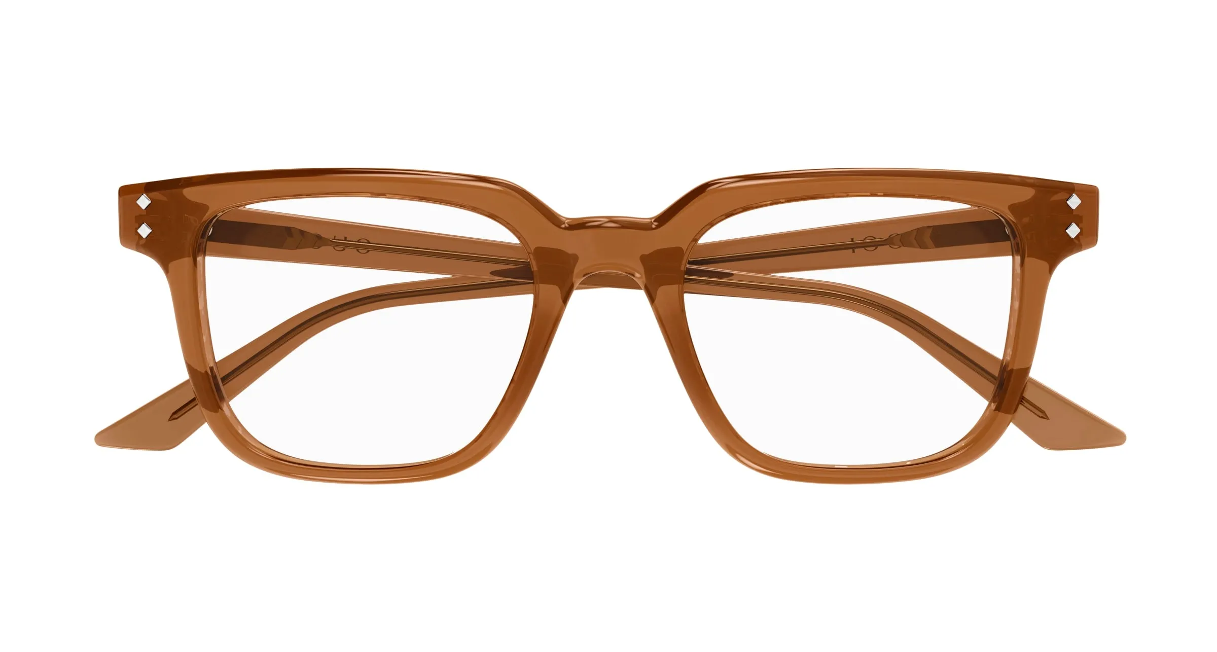 Gucci GG1895O 004 Montature da vista Acetato Marrone Trasparente Squadrata - immagine 2