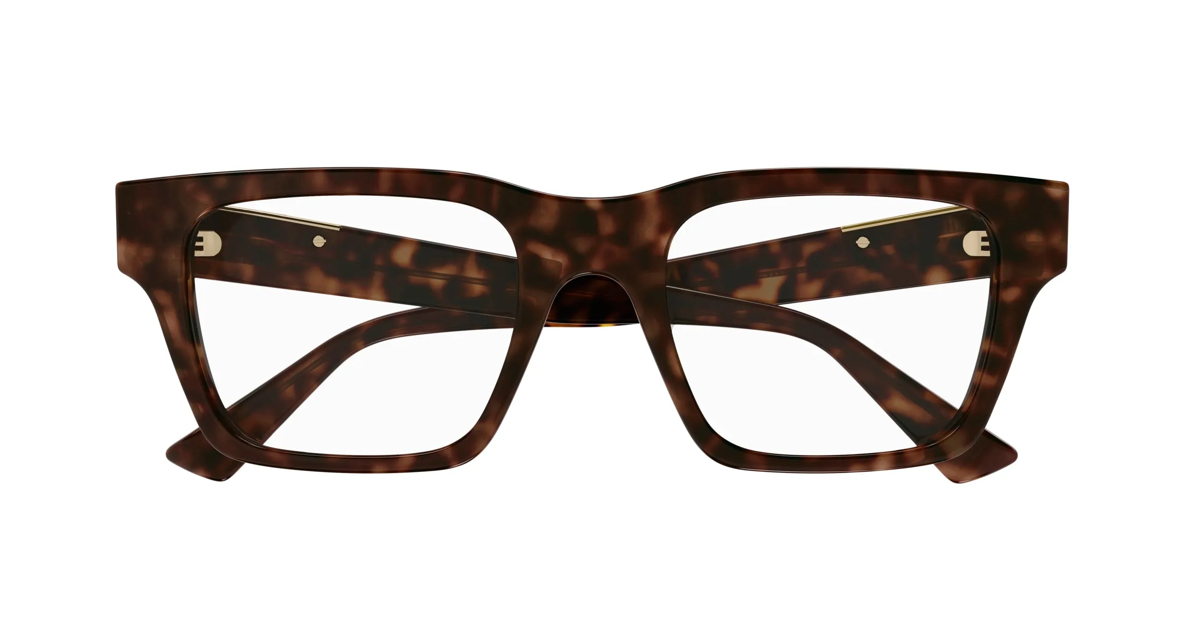 Gucci GG1889O 006 Montature da vista Acetato Havana Trasparente Squadrata - immagine 2