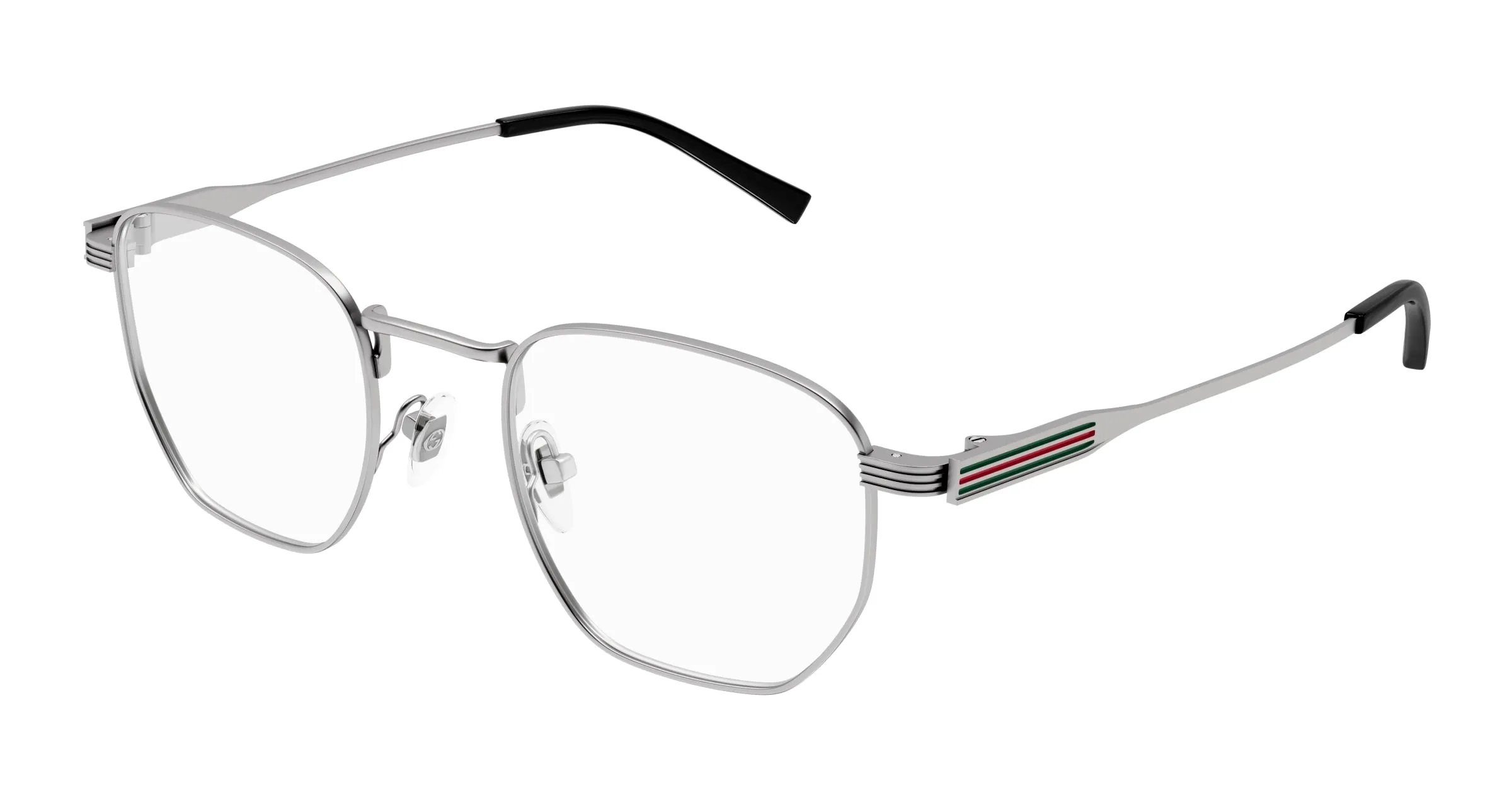 Gucci GG1878O 002 Montature da vista Metallo Rutenio Trasparente Squadrata - immagine 1