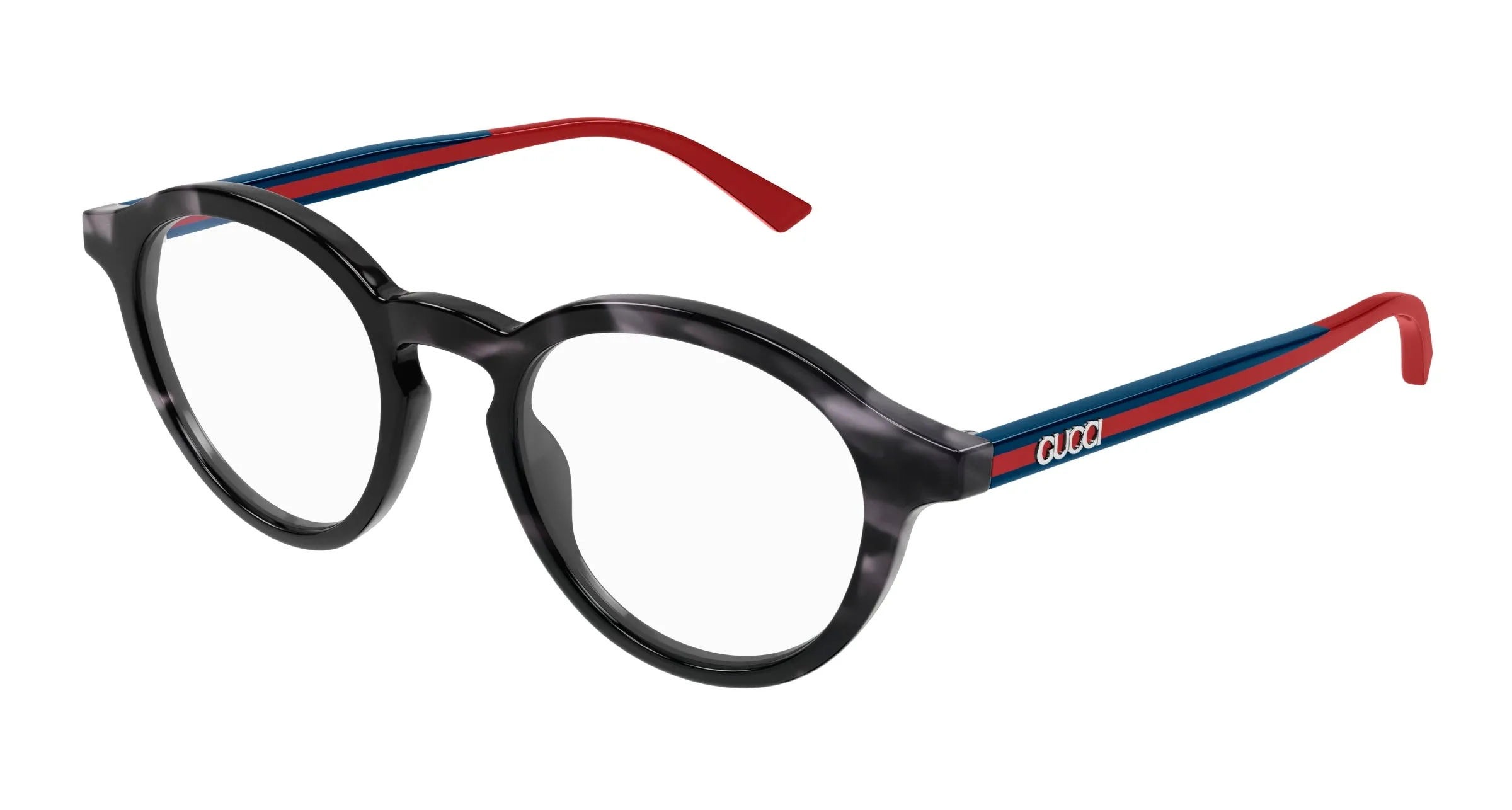 Gucci GG1871O 004 Montature da vista Acetato Havana Trasparente Rotonda - immagine 1