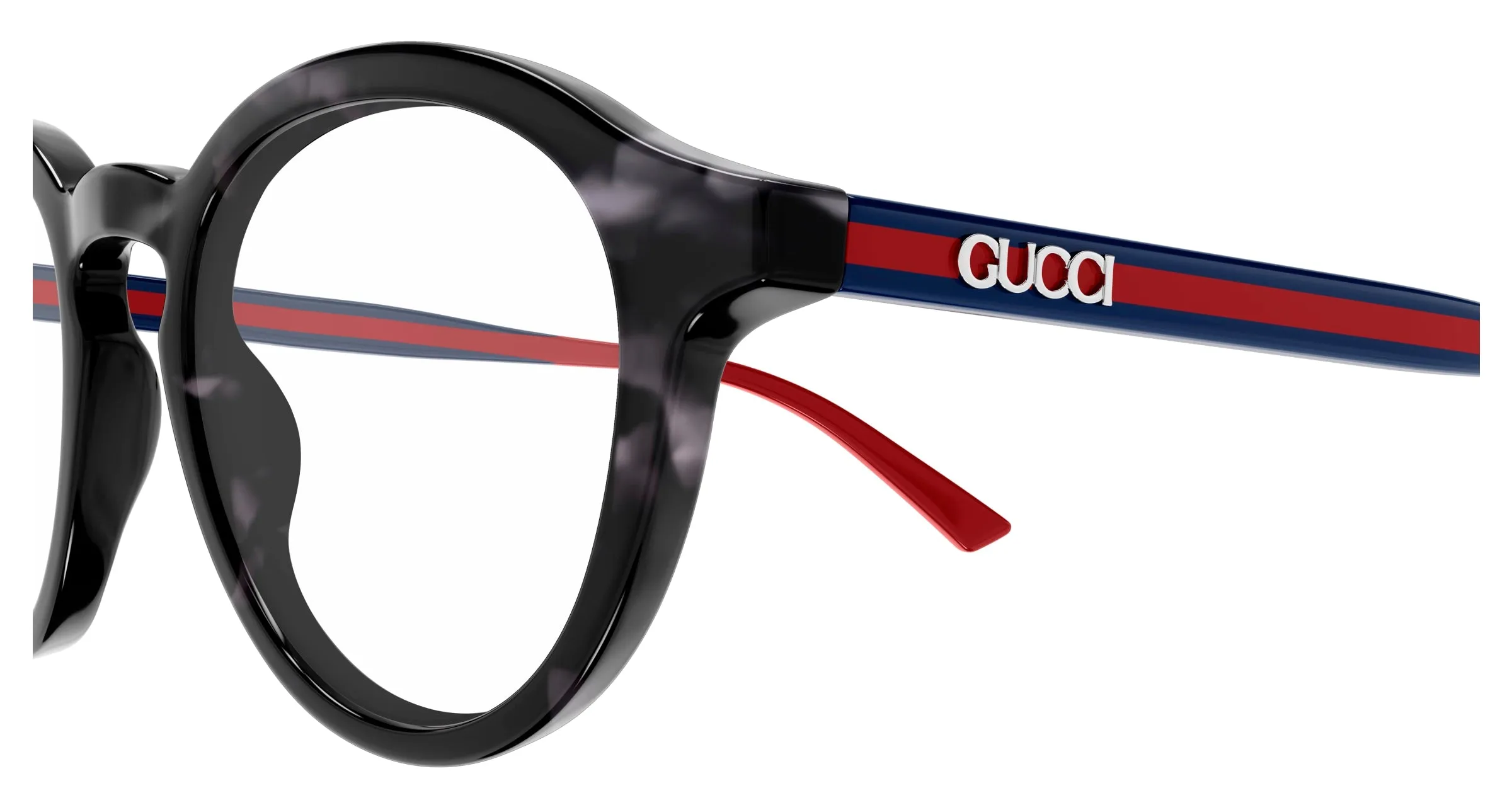 Gucci GG1871O 004 Montature da vista Acetato Havana Trasparente Rotonda - immagine 3