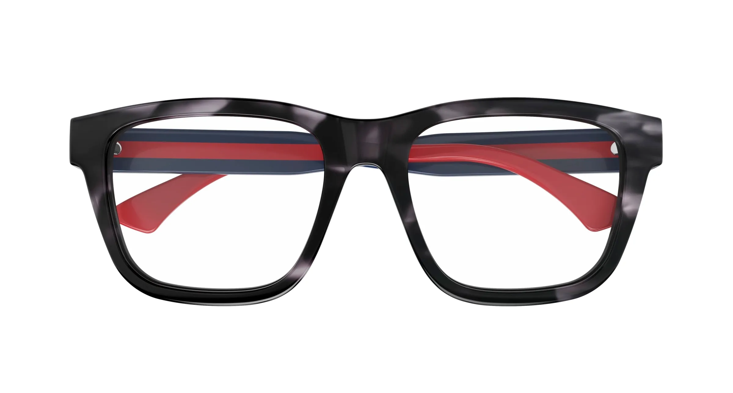 Gucci GG1870O 008 Montature da vista Acetato Havana Trasparente Squadrata - immagine 2