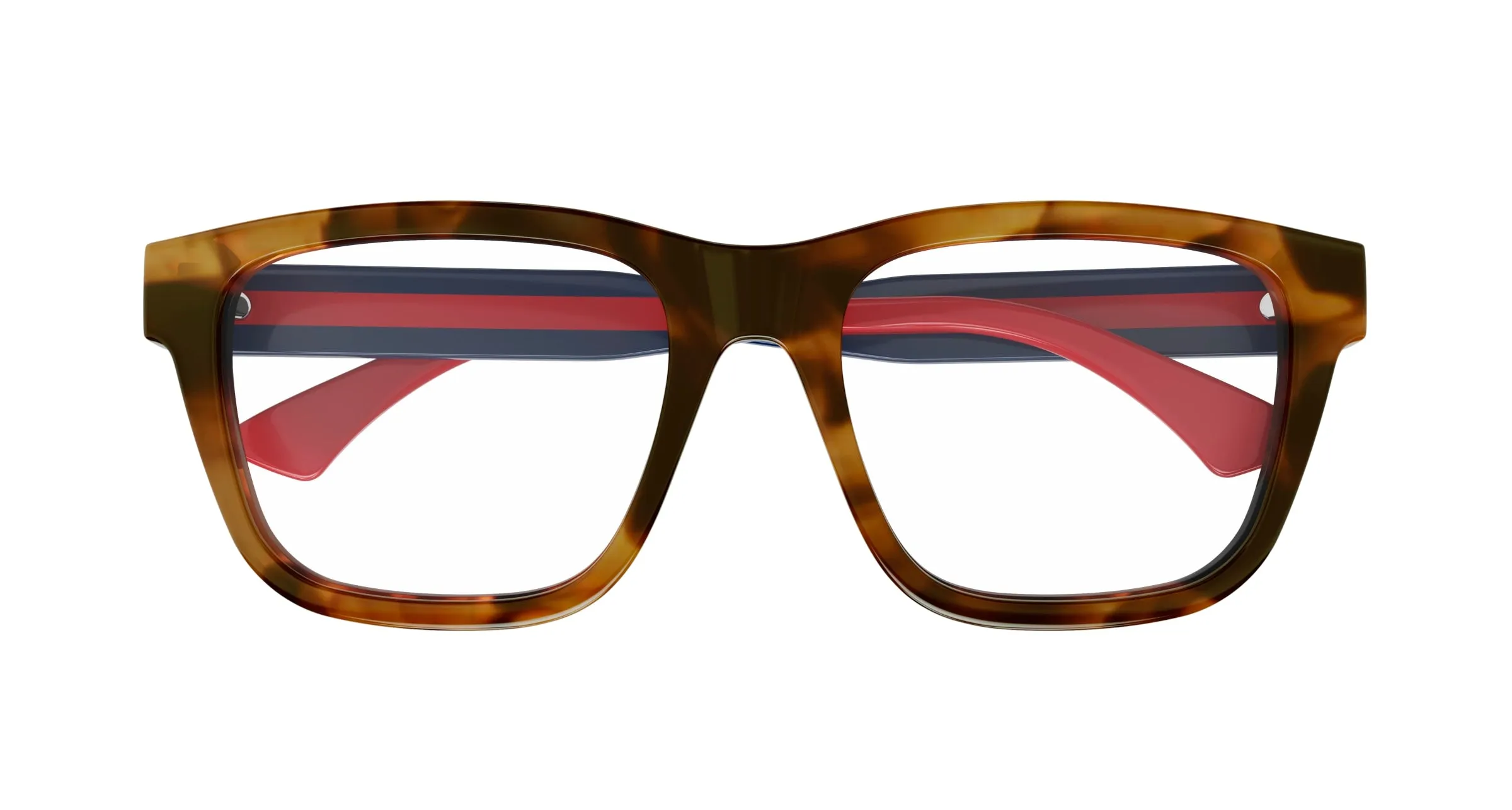 Gucci GG1870O 007 Montature da vista Acetato Havana Trasparente Squadrata - immagine 2