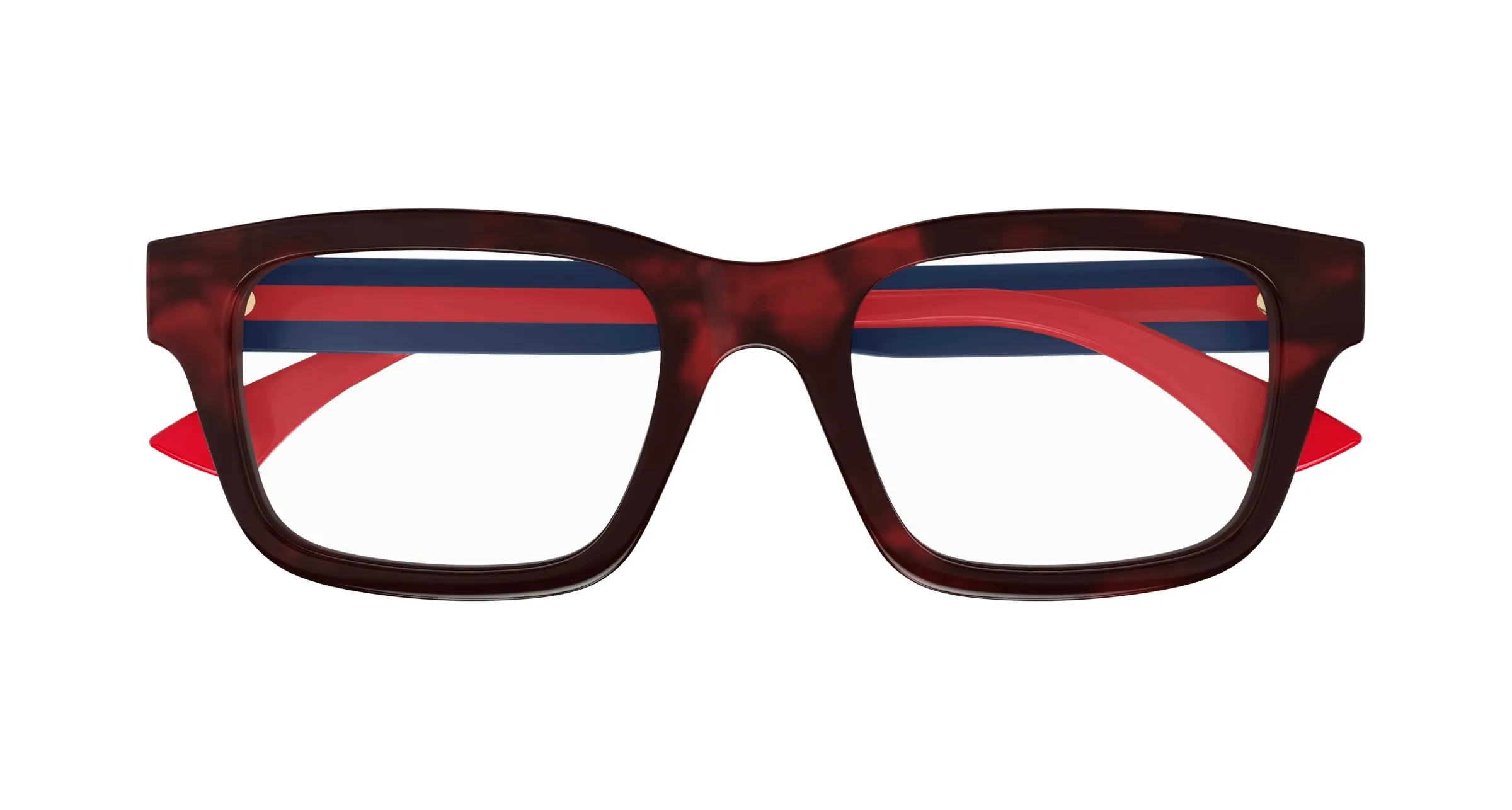 Gucci GG1865O 006 Montature da vista Acetato Havana Trasparente Squadrata - immagine 2