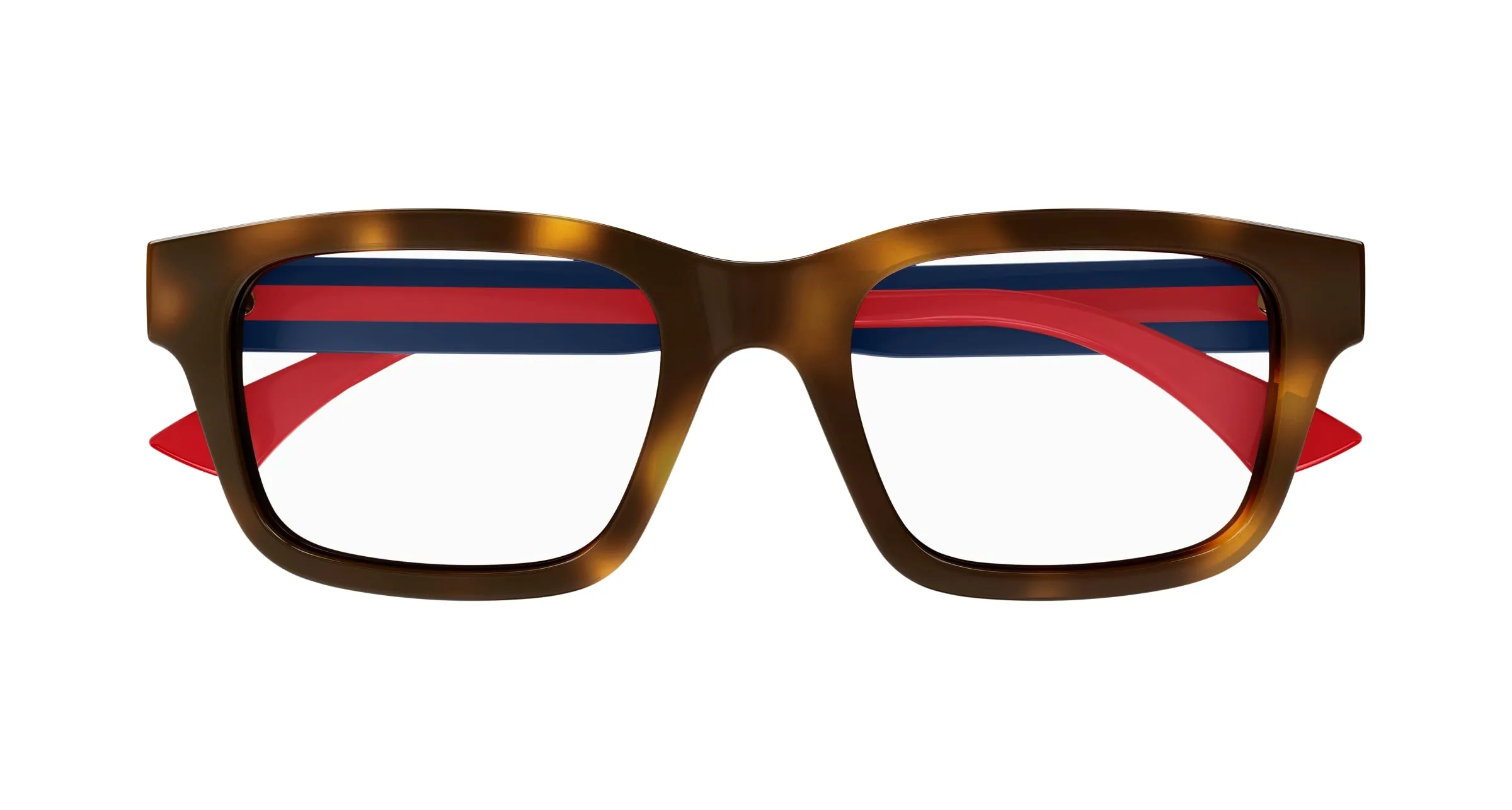 Gucci GG1865O 005 Montature da vista Acetato Havana Trasparente Squadrata - immagine 2