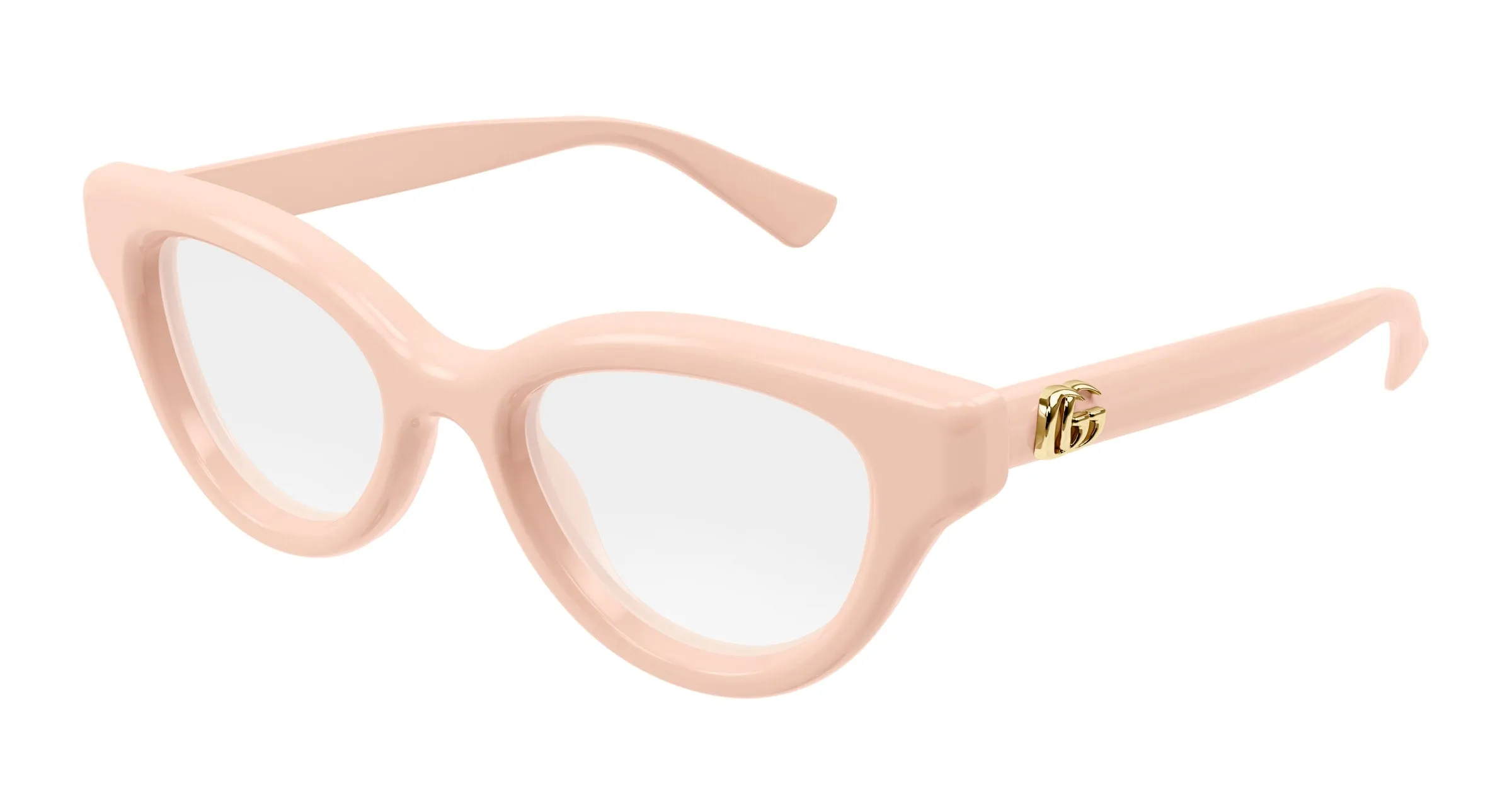 Gucci GG1832O 004 Montature da vista Iniettato Rosa Trasparente Cat Eye - immagine 1