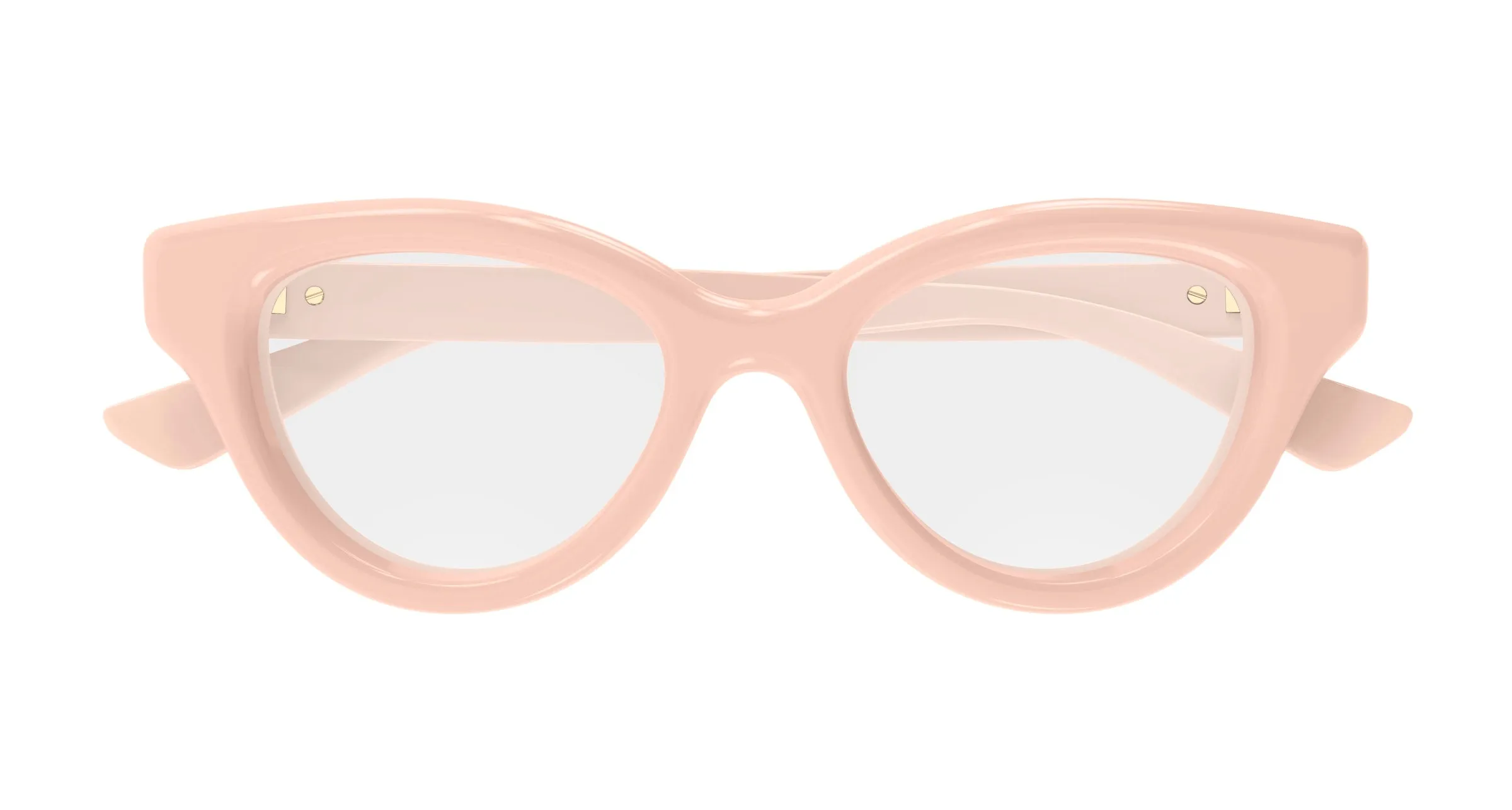Gucci GG1832O 004 Montature da vista Iniettato Rosa Trasparente Cat Eye - immagine 2