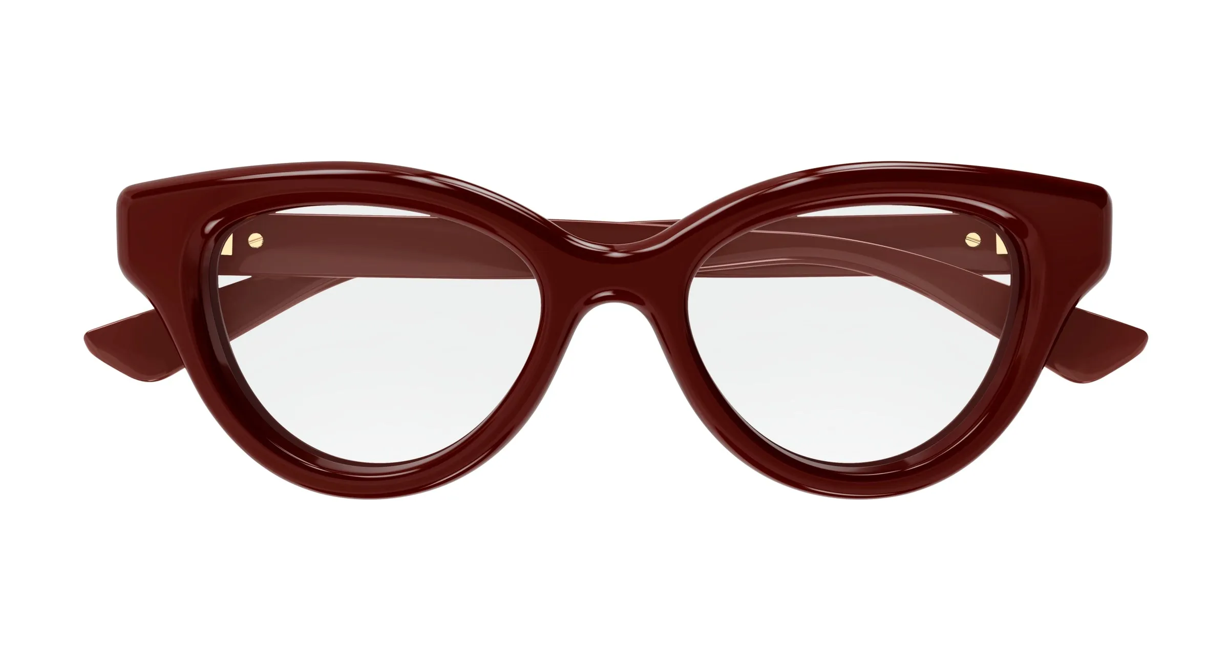 Gucci GG1832O 003 Montature da vista Iniettato Bordeaux Trasparente Cat Eye - immagine 2