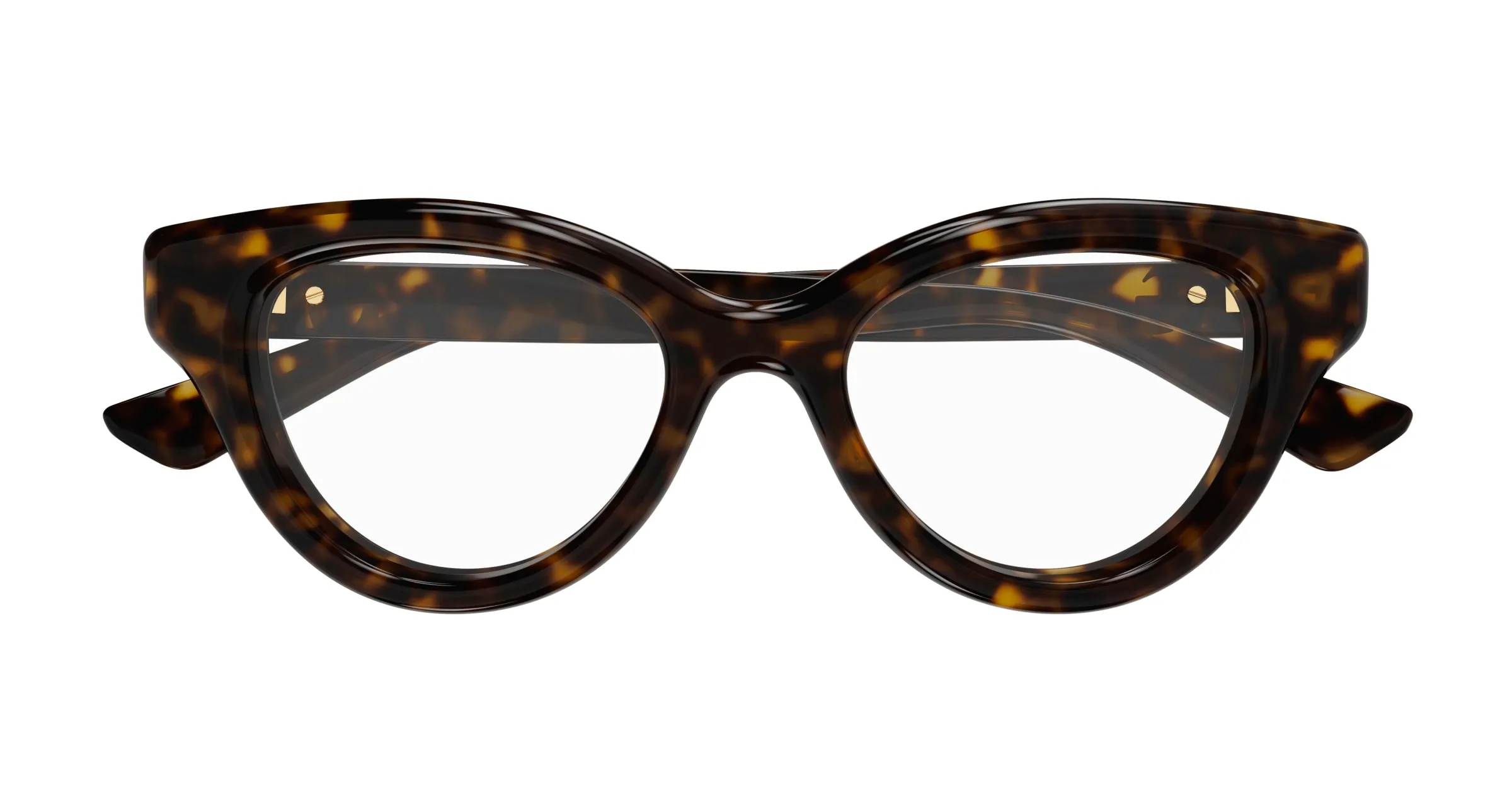Gucci GG1832O 002 Montature da vista Iniettato Havana Trasparente Cat Eye - immagine 2