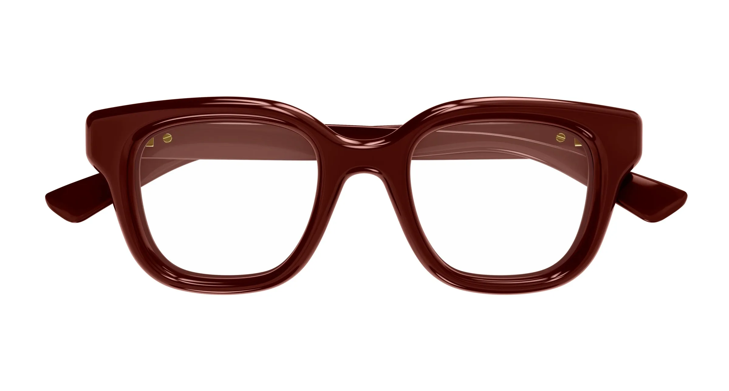 Gucci GG1831O 007 Montature da vista Iniettato Bordeaux Trasparente Squadrata - immagine 2