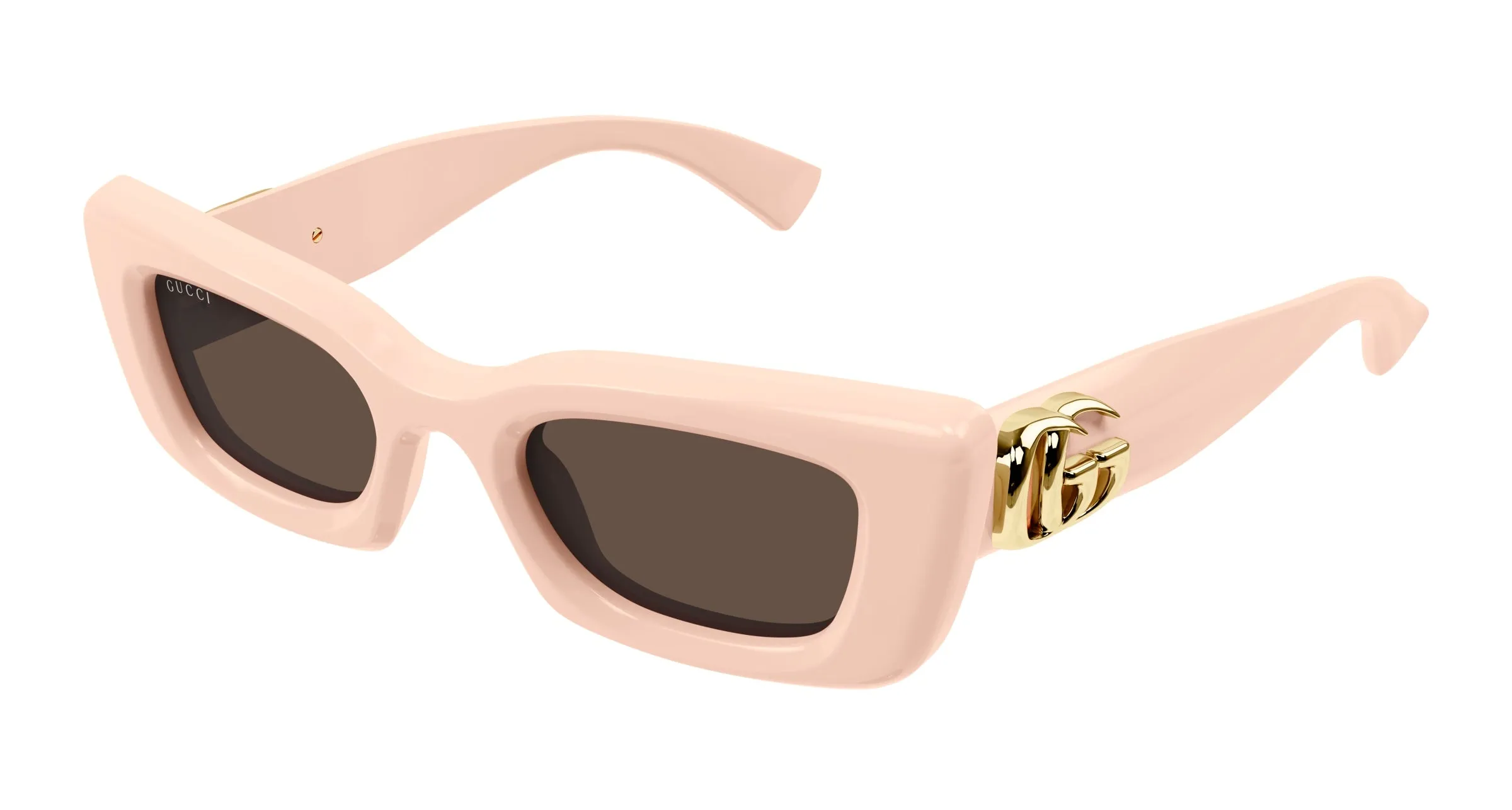 Gucci GG1827S 005 Occhiali da sole Iniettato Rosa Marrone Cat Eye - immagine 1