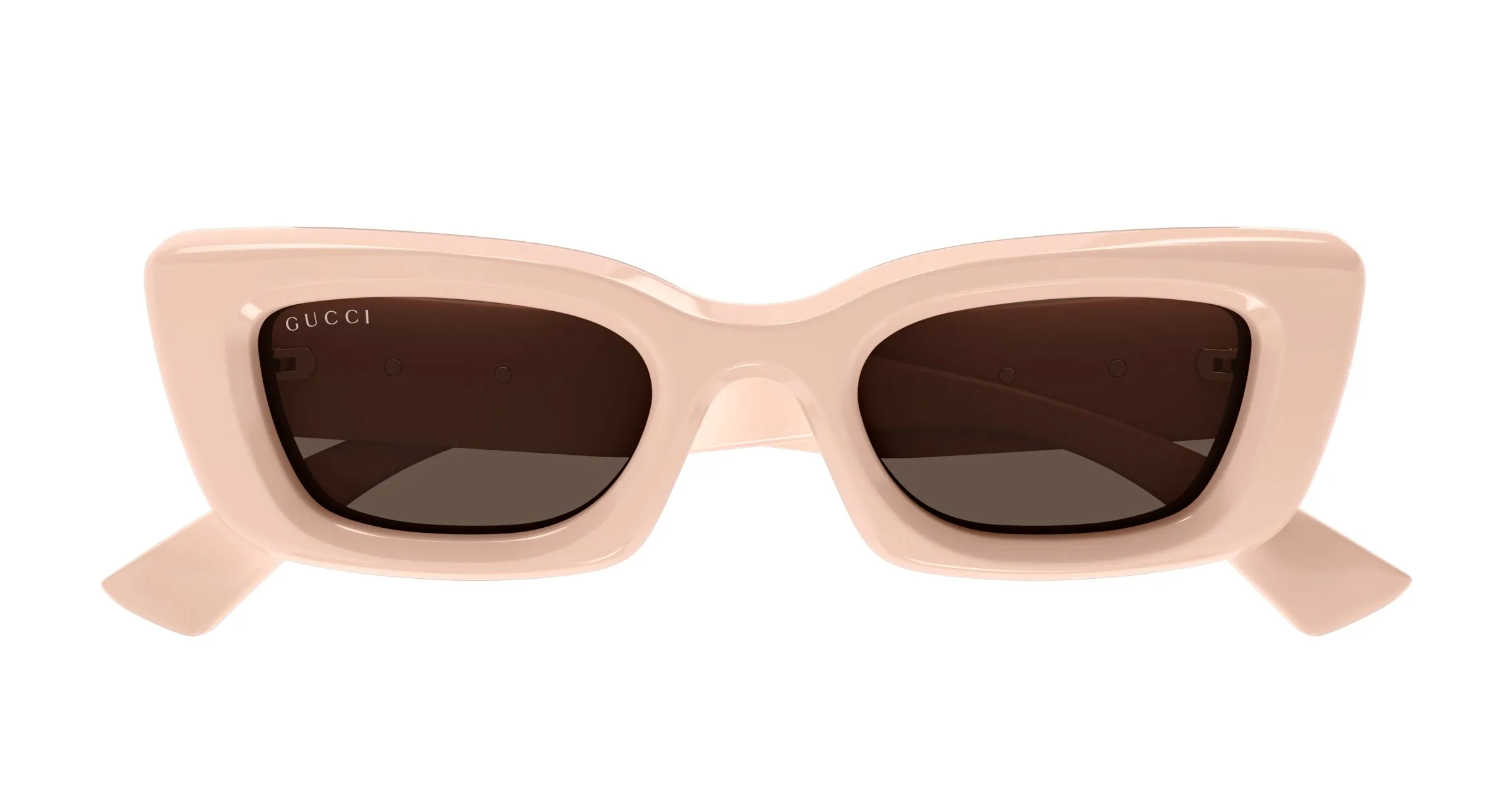 Gucci GG1827S 005 Occhiali da sole Iniettato Rosa Marrone Cat Eye - immagine 2