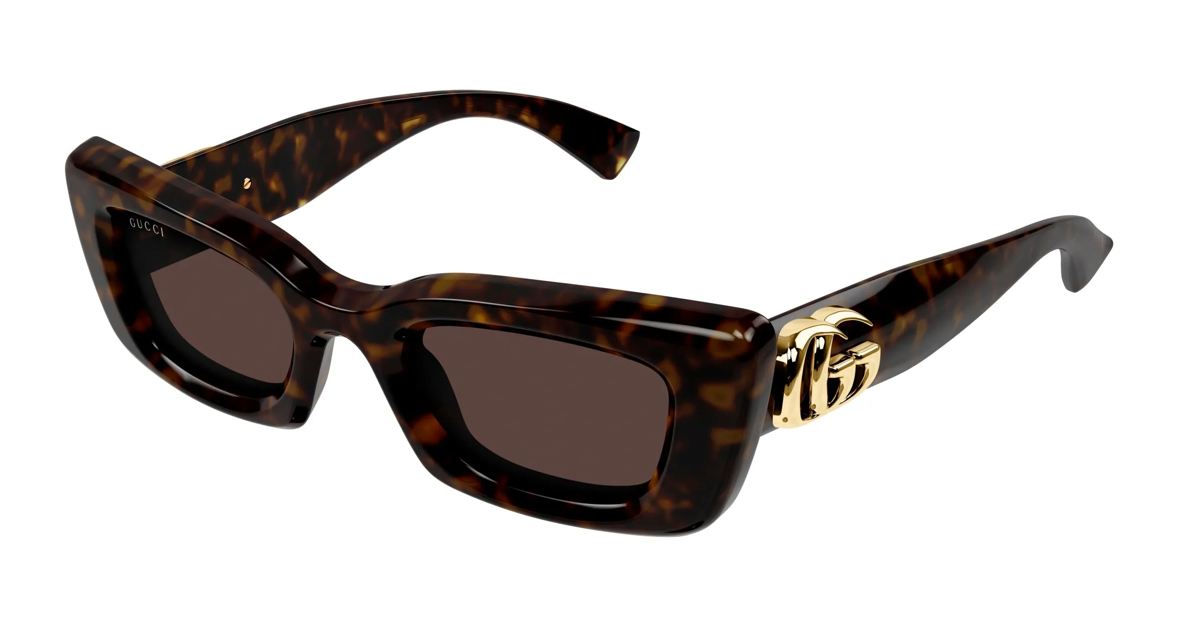 Gucci GG1827S 002 Occhiali da sole Iniettato Havana Marrone Cat Eye - immagine 1