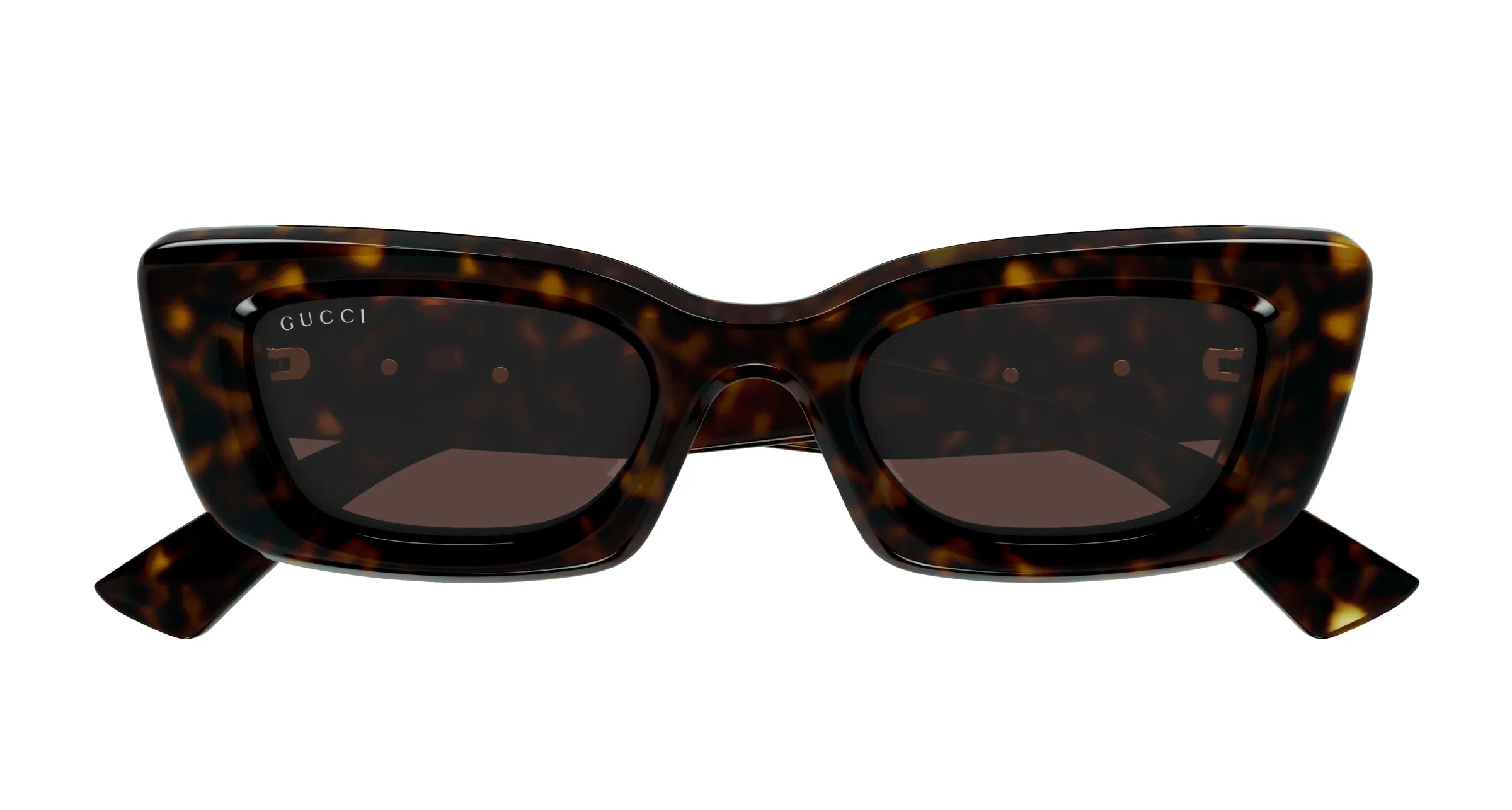 Gucci GG1827S 002 Occhiali da sole Iniettato Havana Marrone Cat Eye - immagine 2