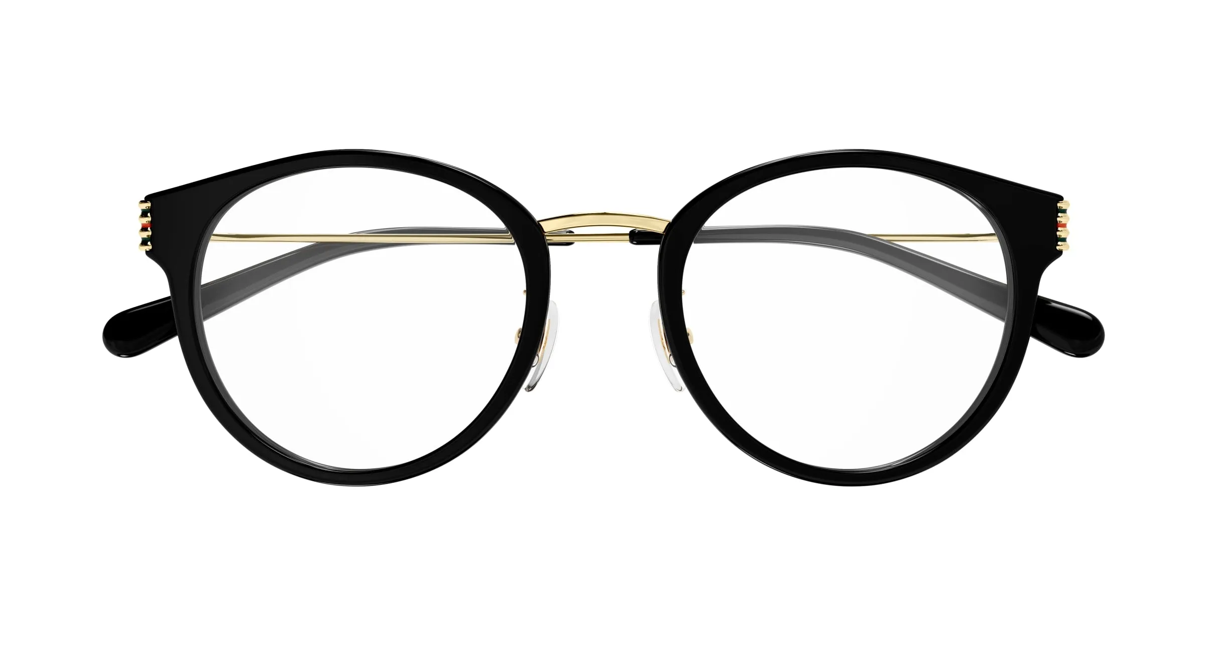 Gucci GG1885OA 001 Montature da vista Acetato Nero Trasparente Rotonda - immagine 2