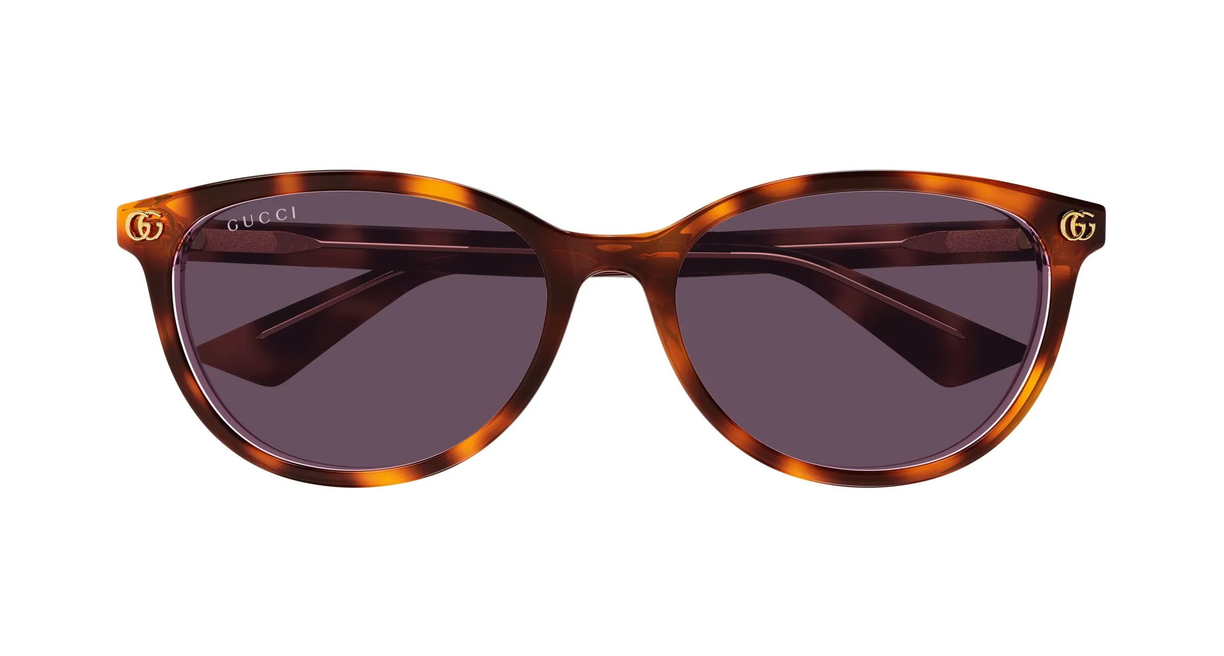 Gucci GG1818SK 004 Occhiali da sole Acetato Havana Viola Rotonda - immagine 2